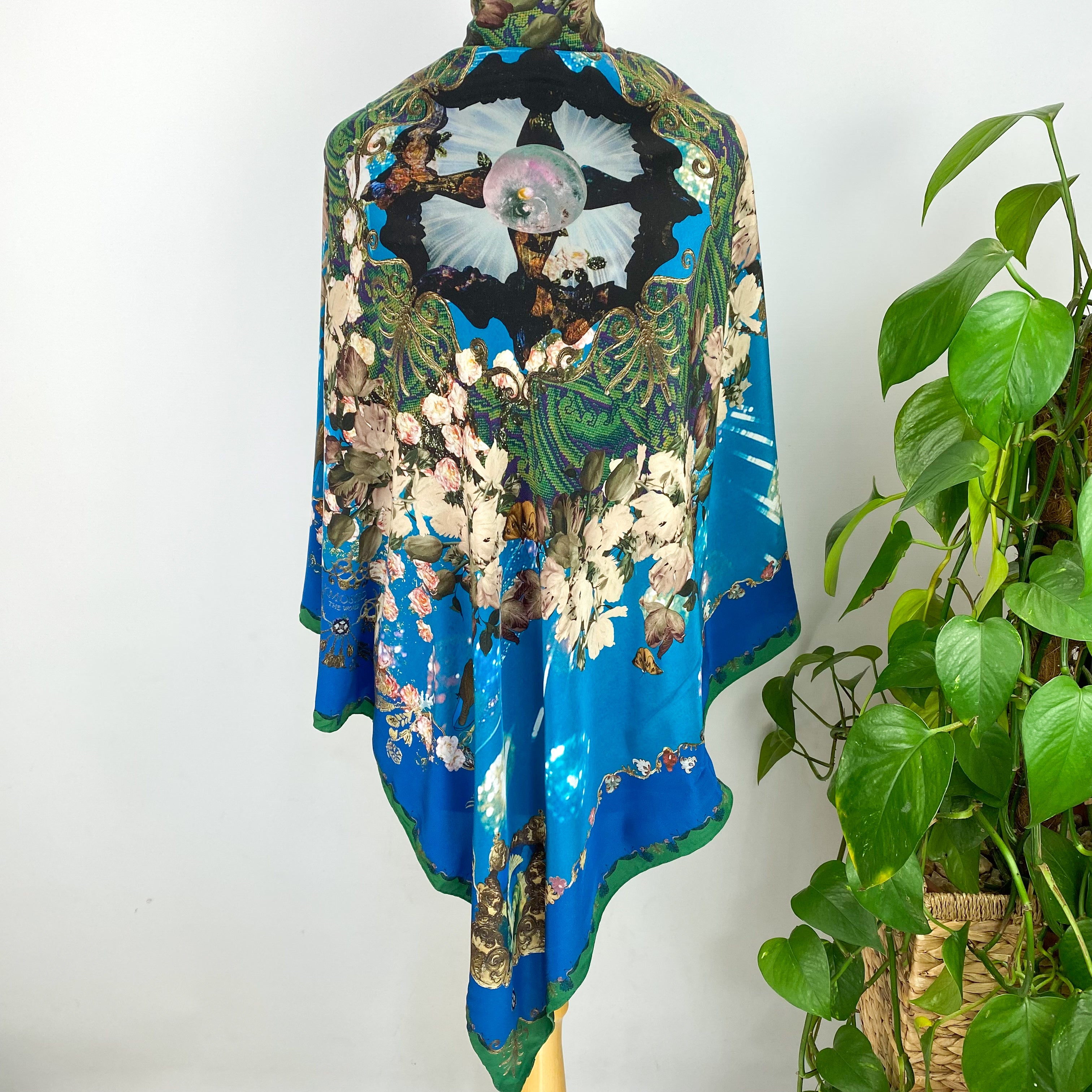 Extra Large English Silk Scarf