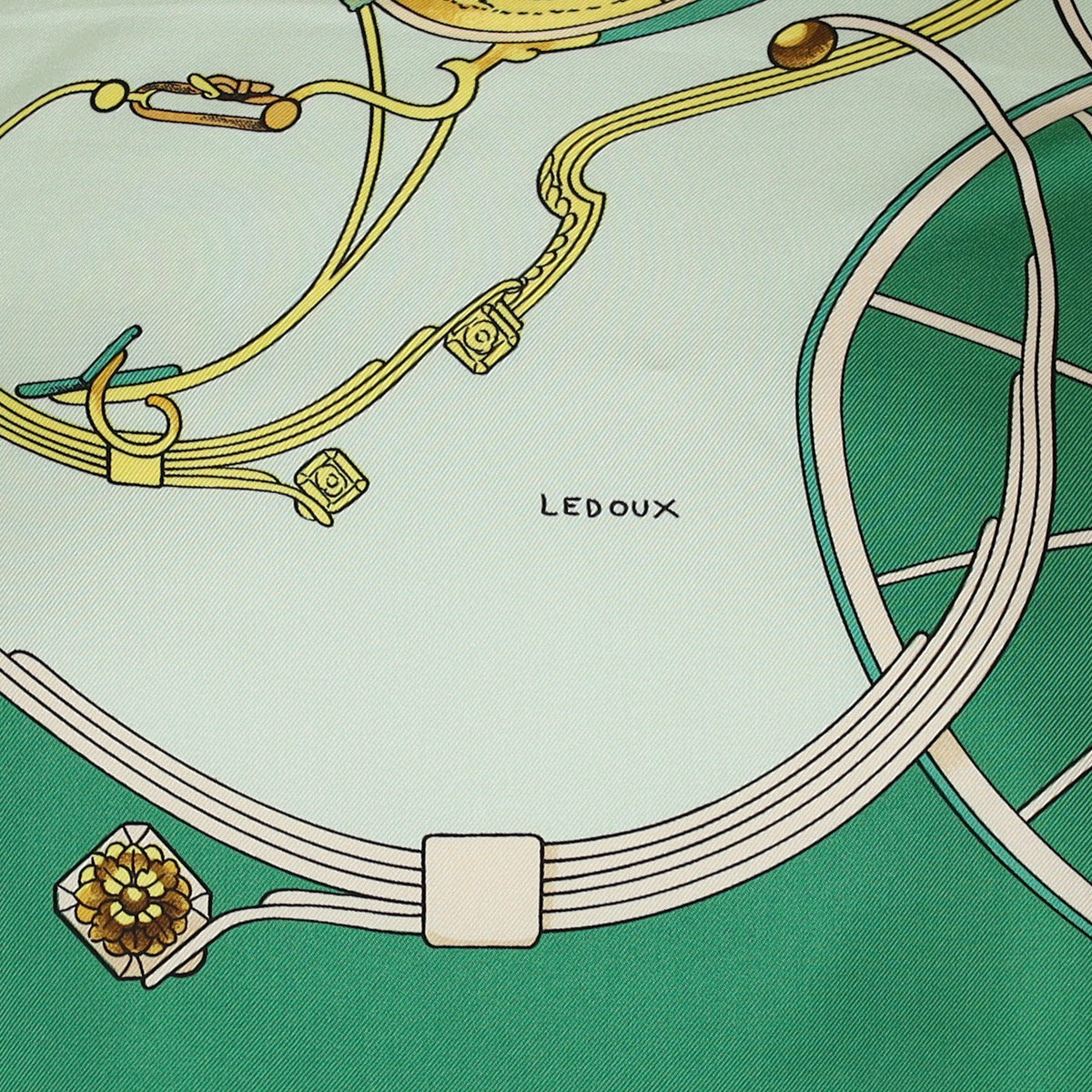 Pristine Hermès Springs Silk Scarf