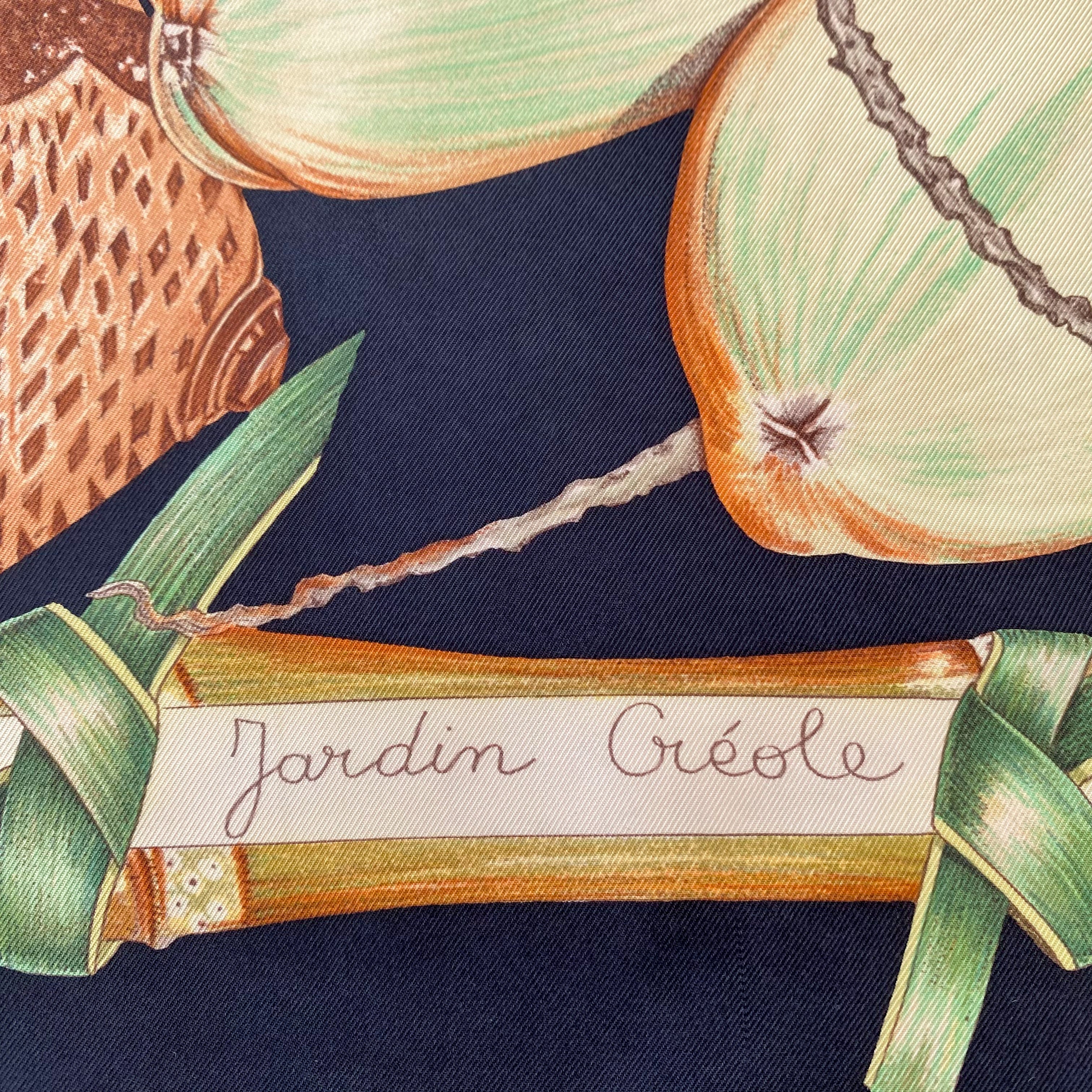 Hermès Jardin Gréole Silk Scarf