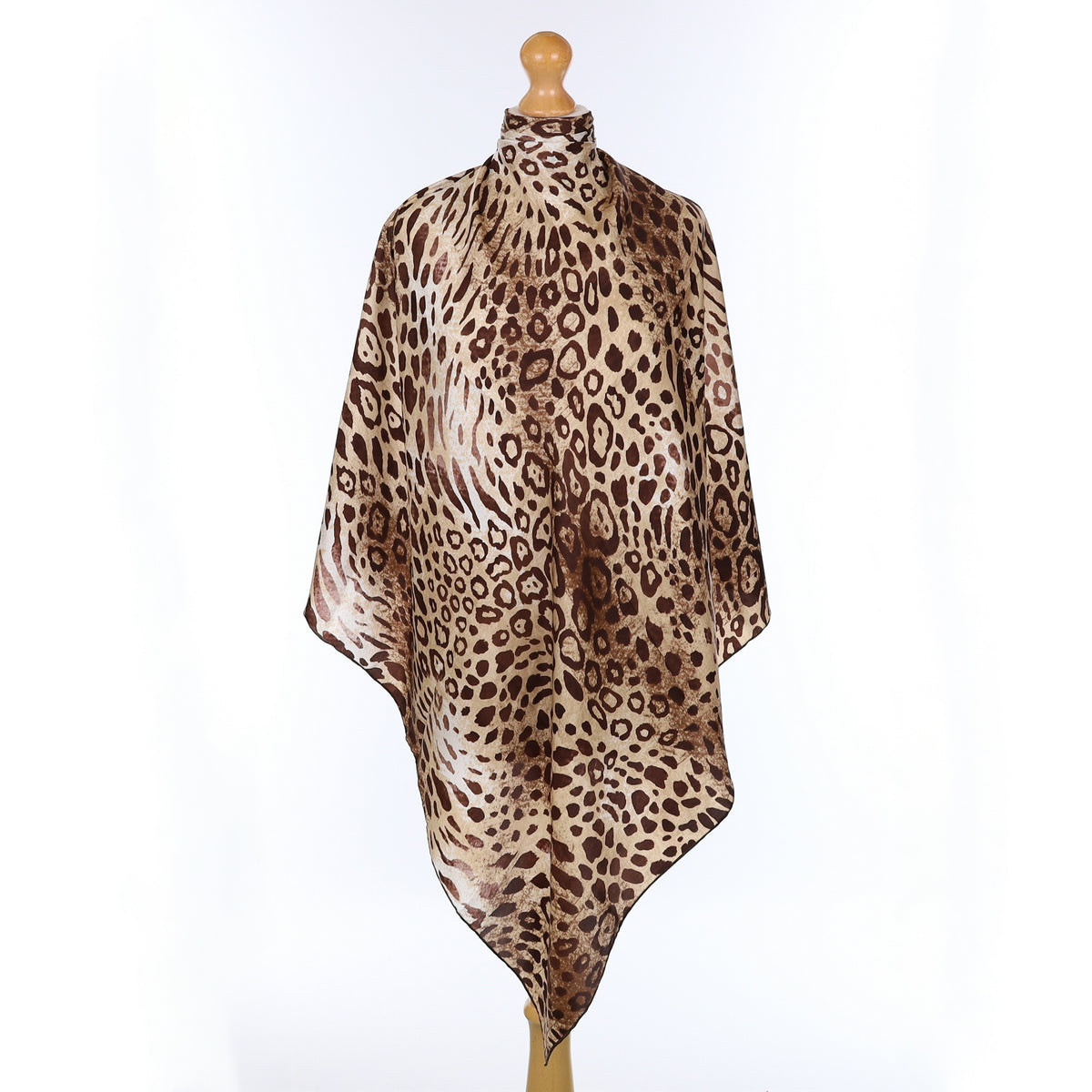 Fraas Animal Print Silk Scarf