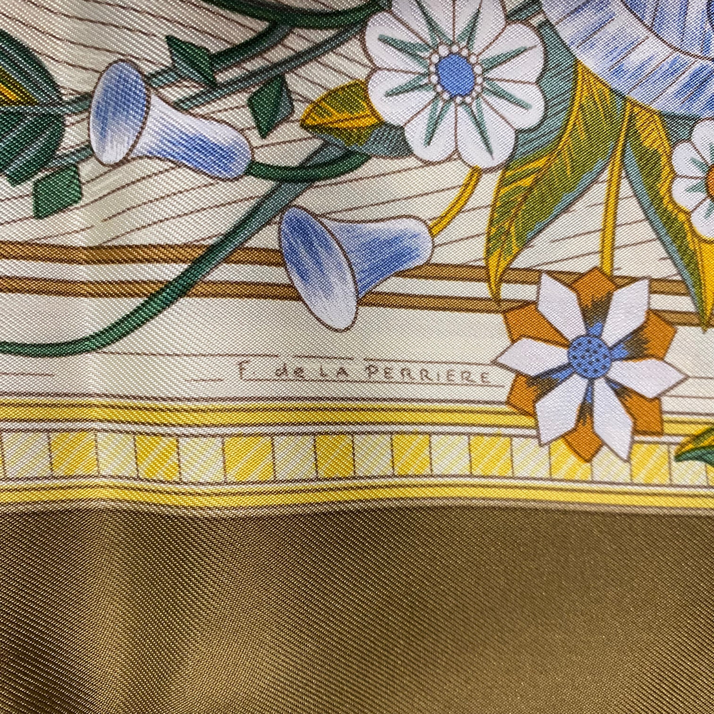 Hermès Jeux De Paille Silk Scarf