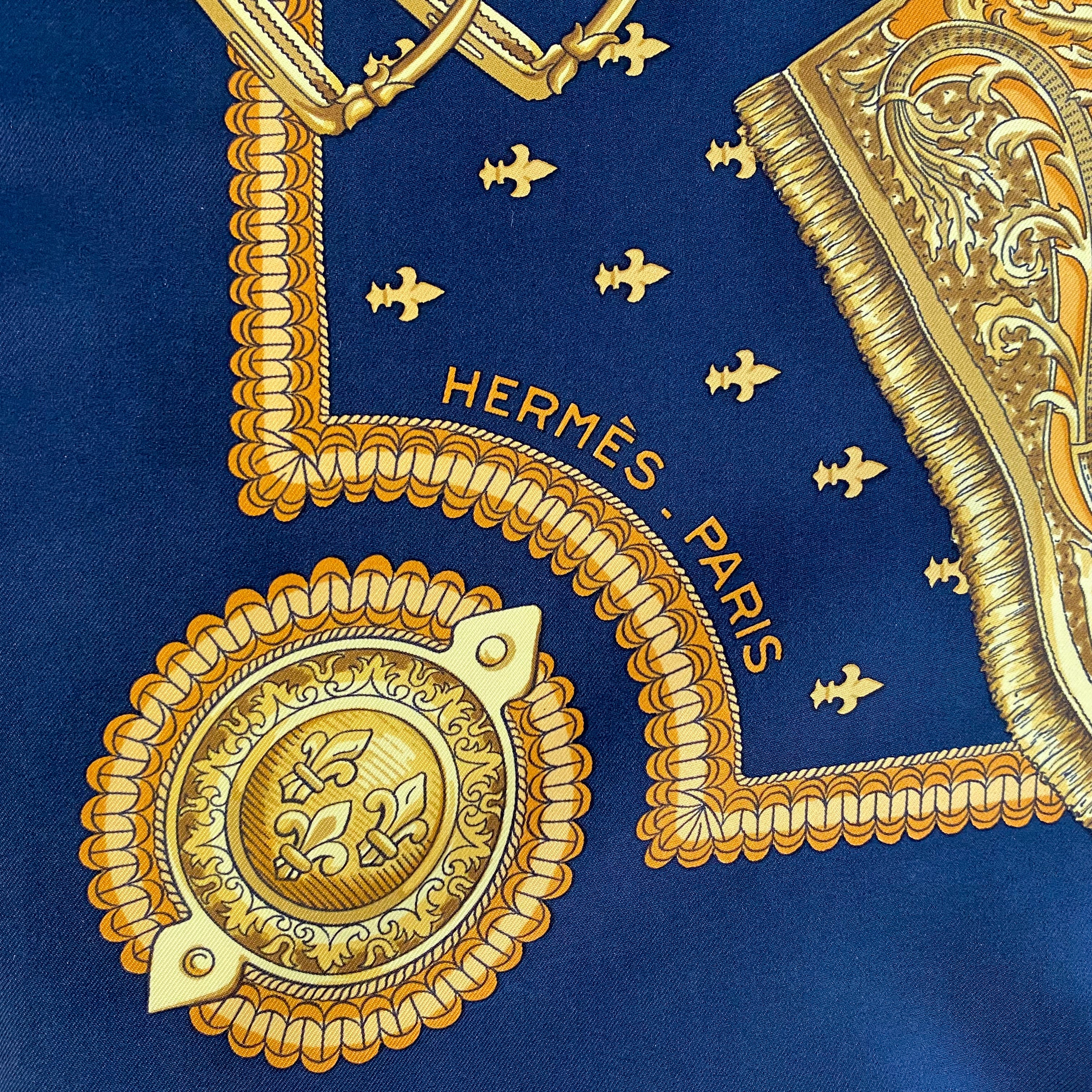 Hermès Selles a House 1967 Silk Scarf