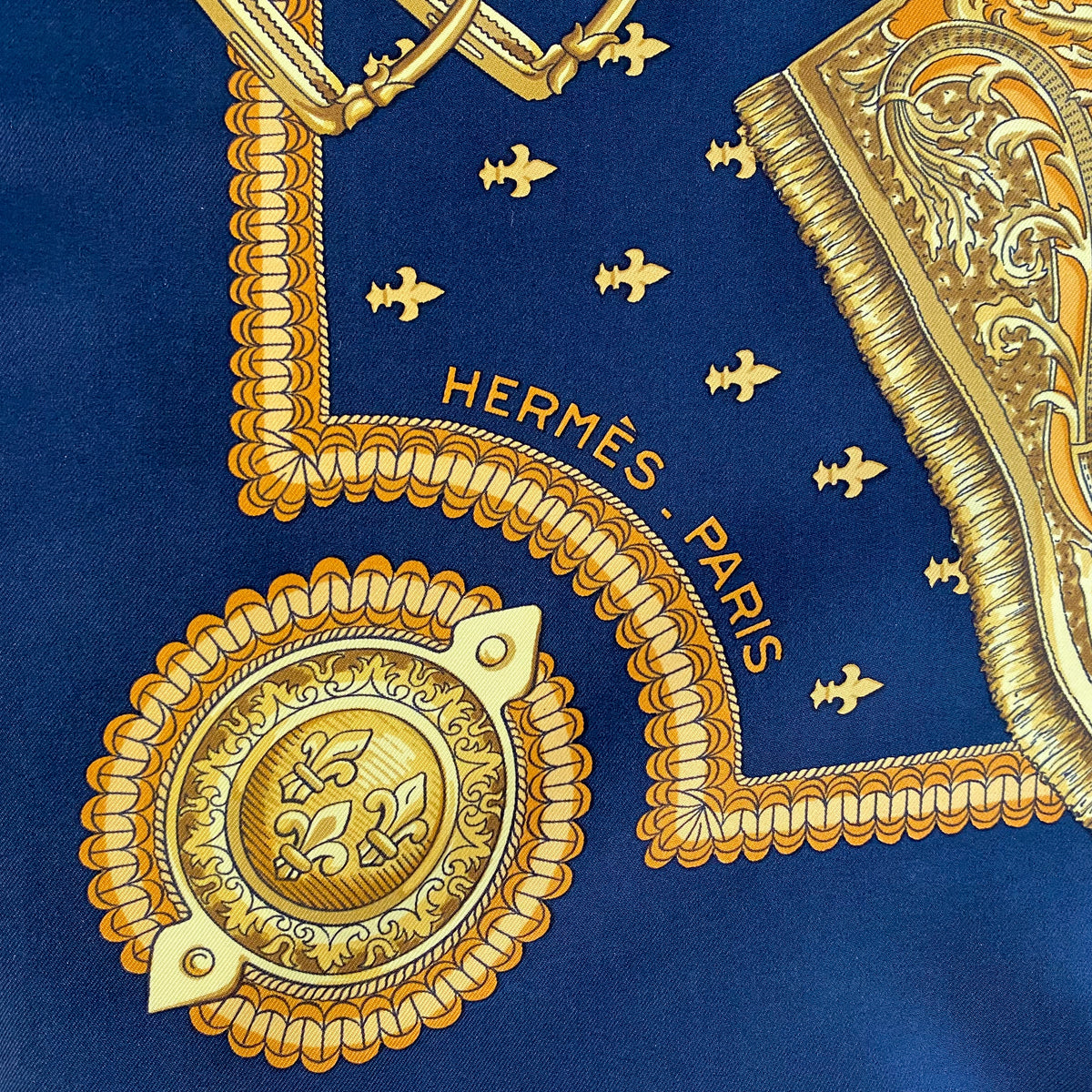 Hermès Selles a House 1967 Silk Scarf