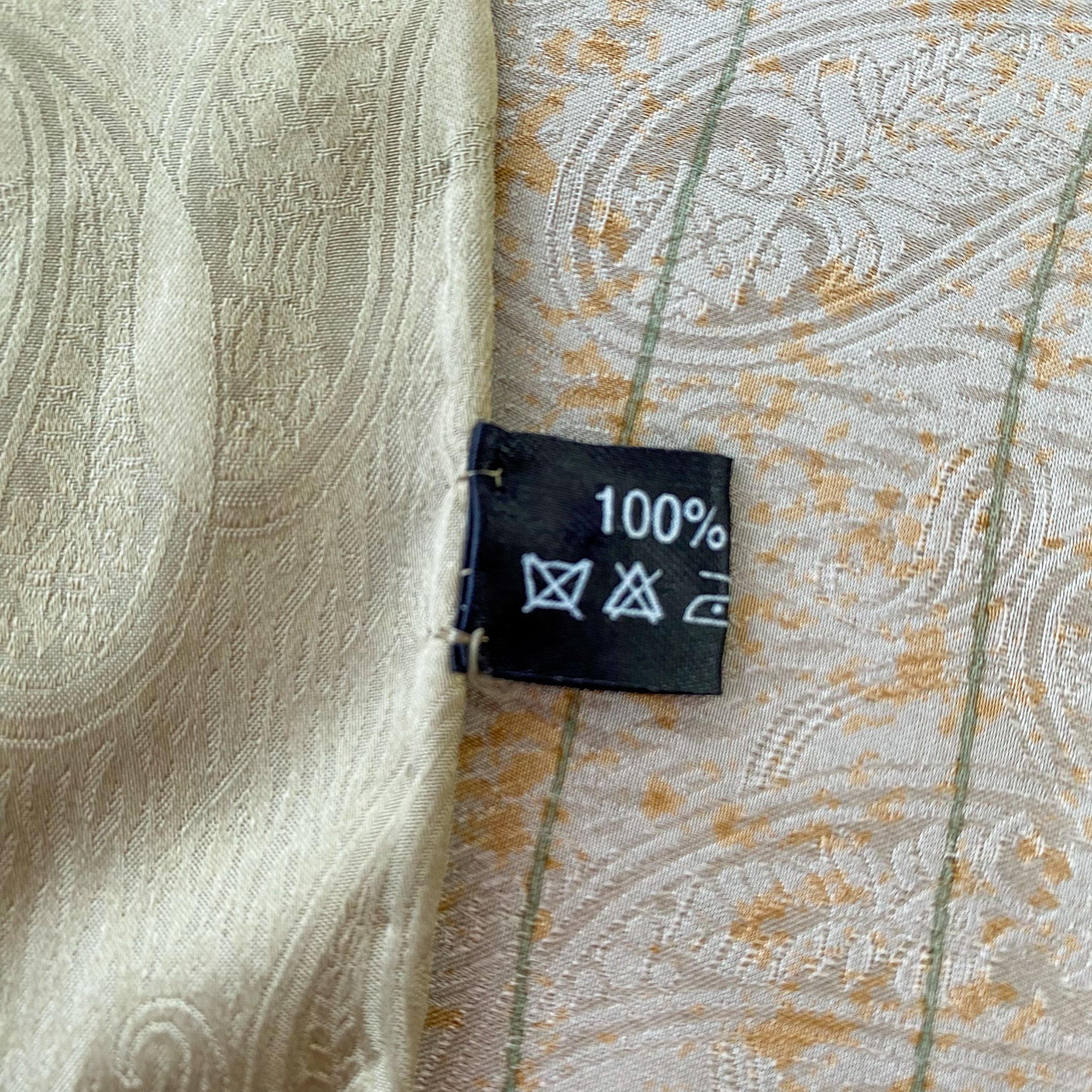 Jacquard Floral Silk Scarf
