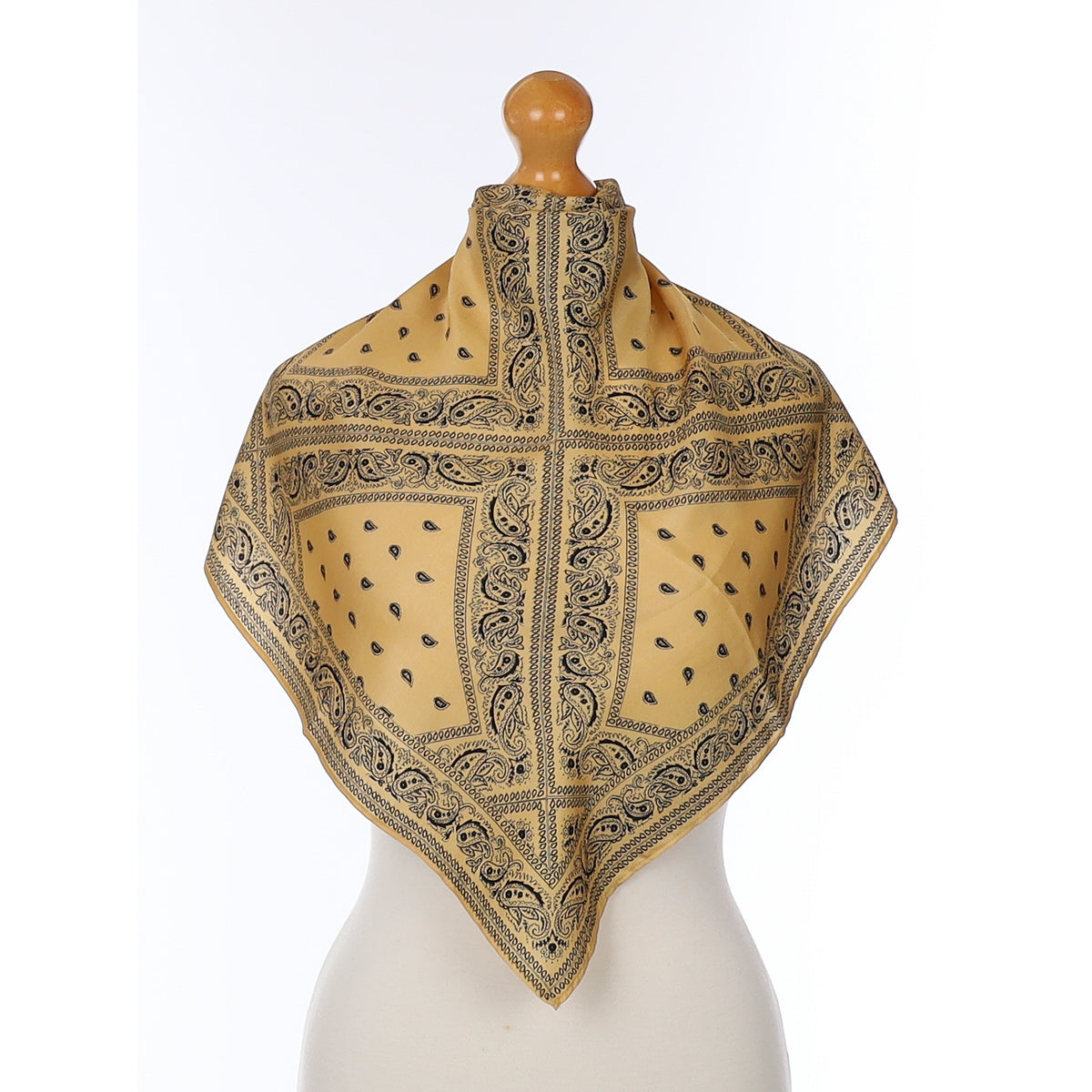 Whistles Caramel Patterned Silk Scarf
