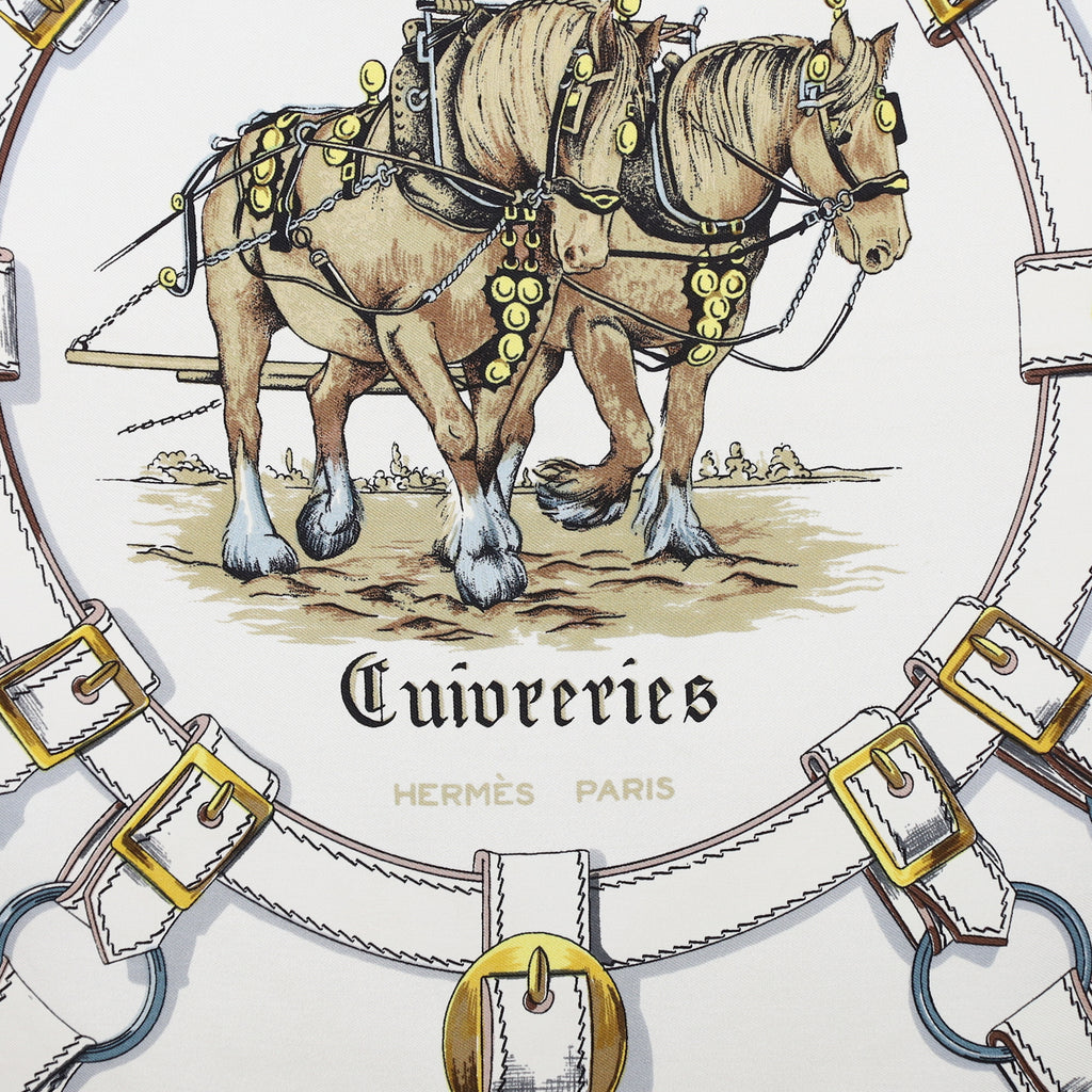 Hermès Cuivreries Silk Scarf