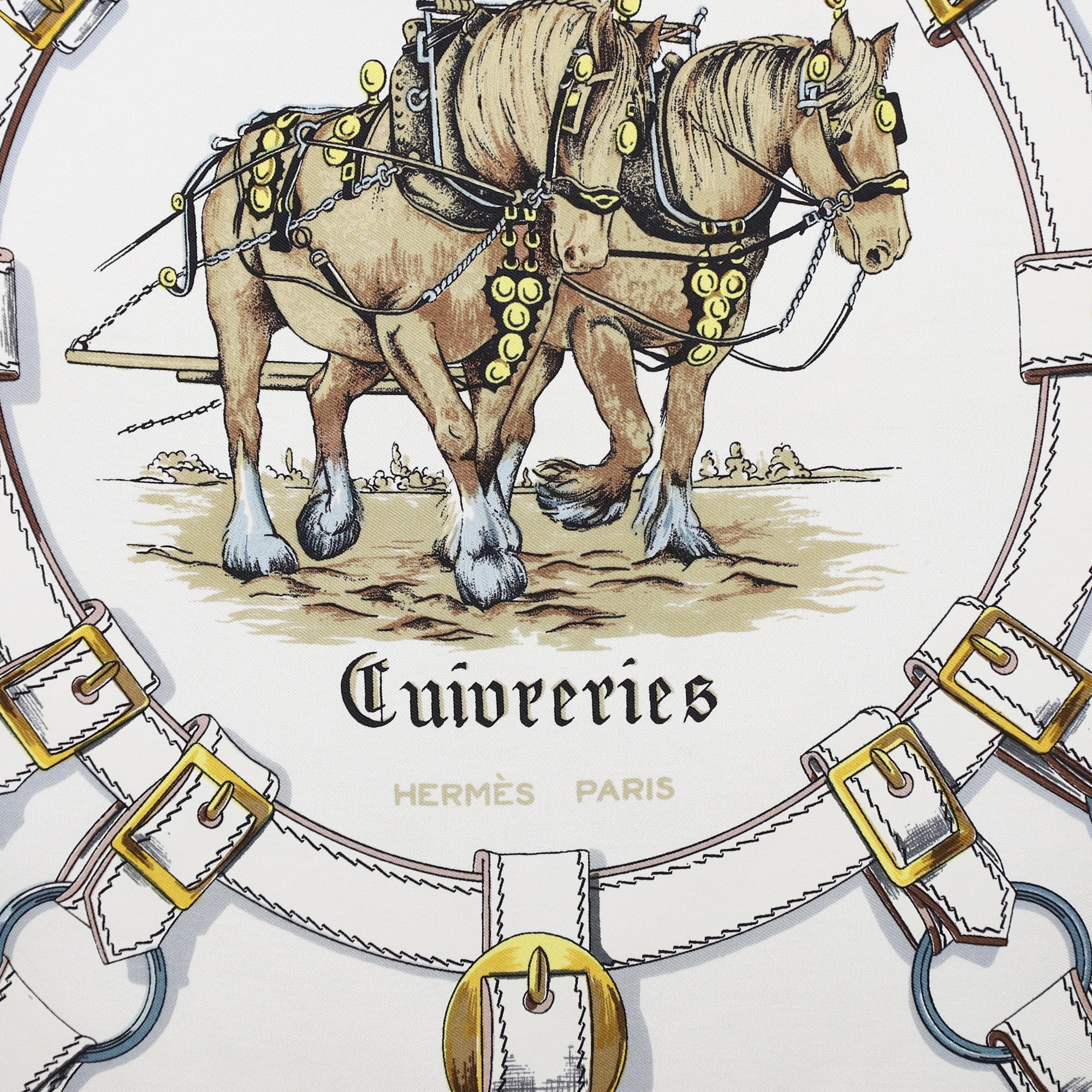 Hermès Cuiveeries Silk Scarf