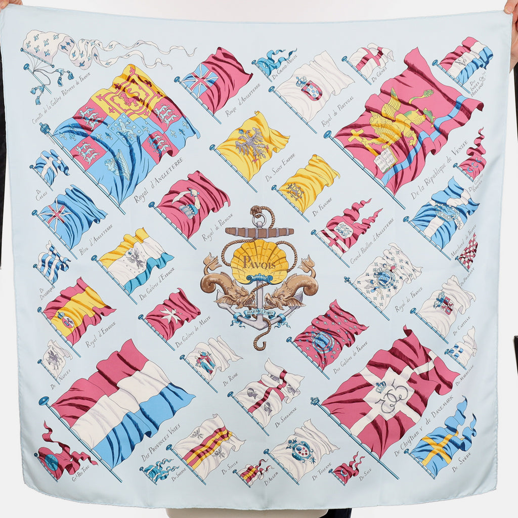 Hermès Pavois Silk Scarf