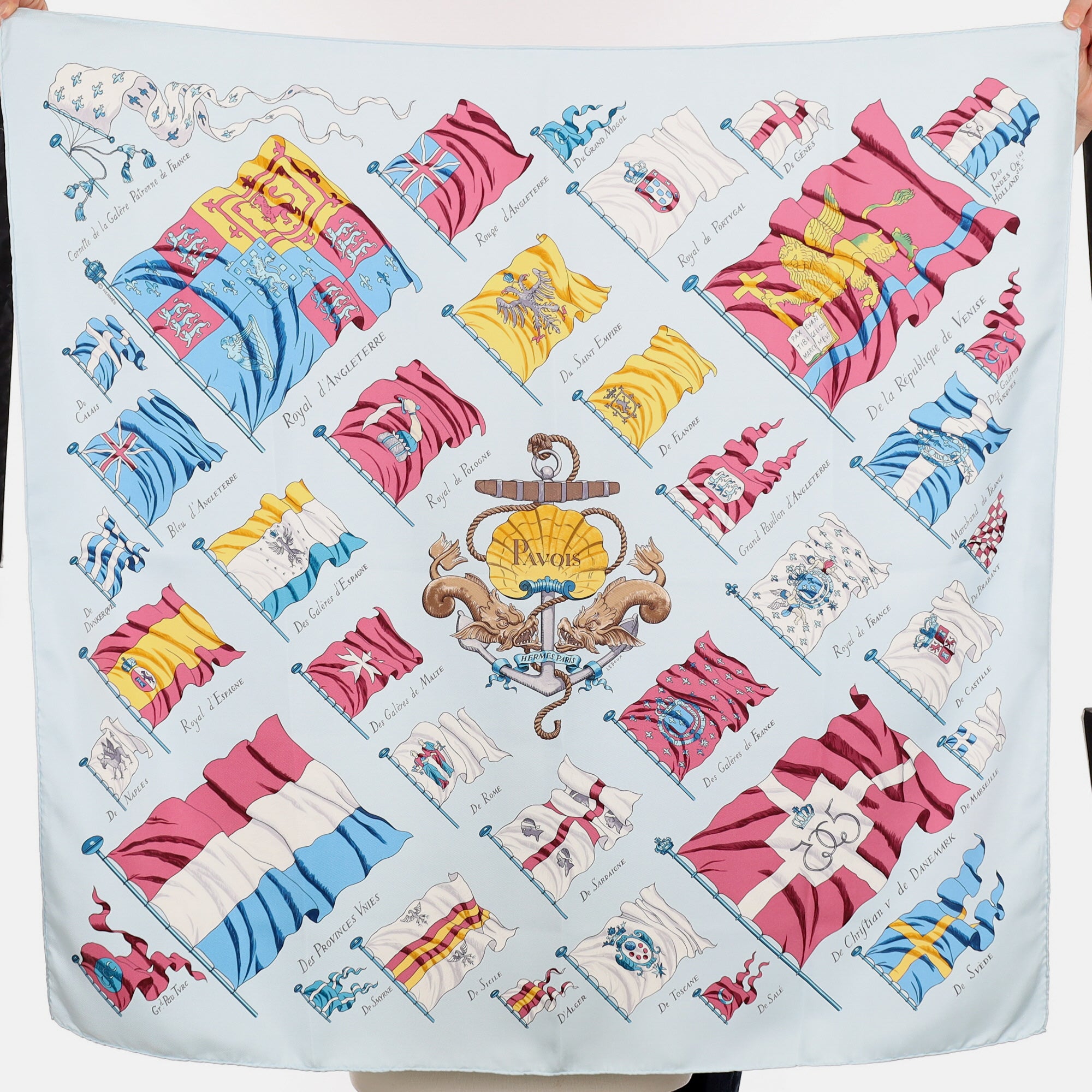Hermès Pavois Silk Scarf