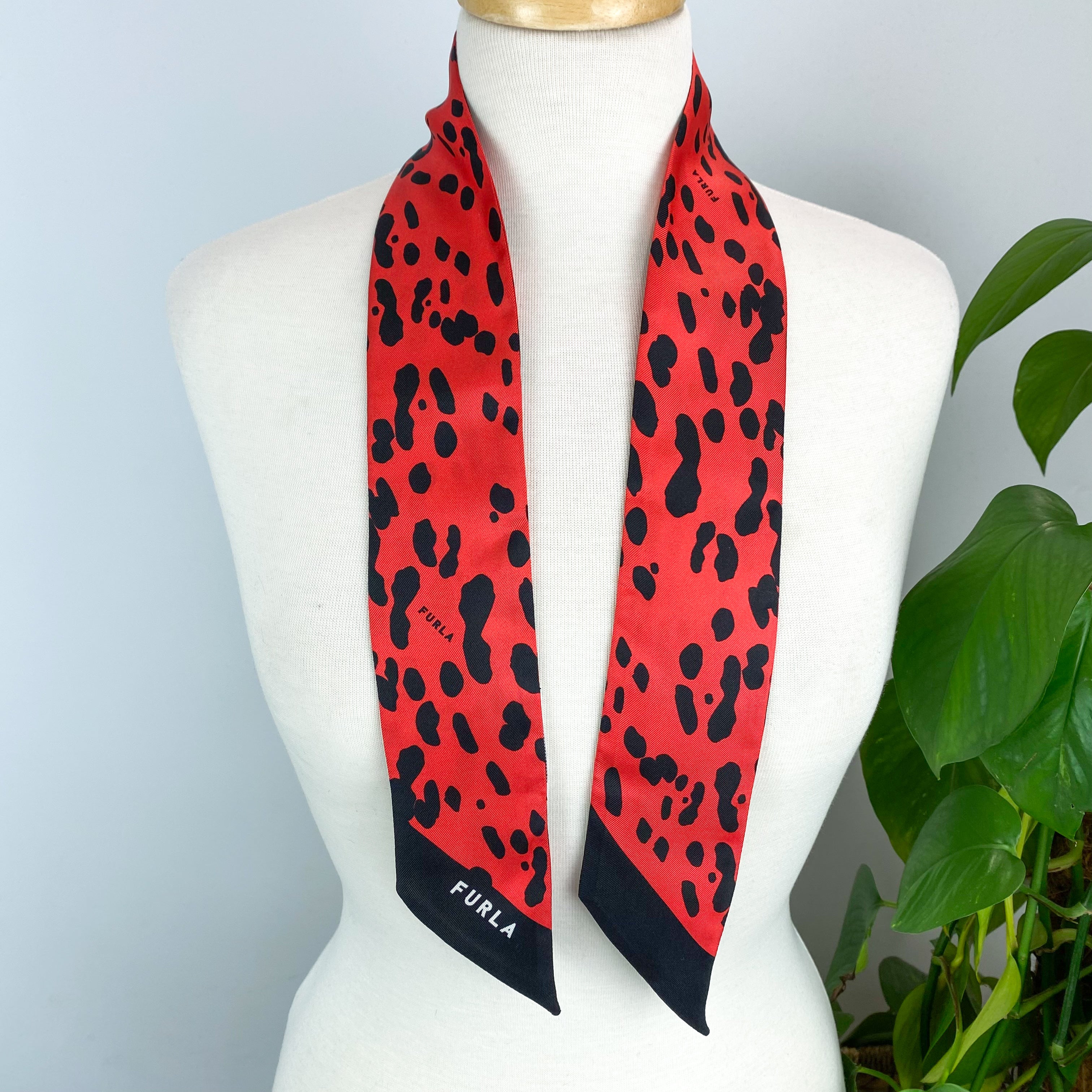 Furla Twilly Tie Silk Scarf