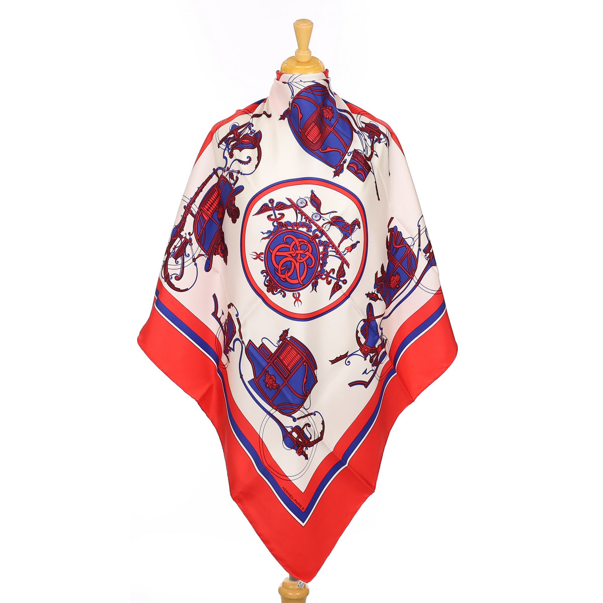 Brand New Boxed Hermès Ex Libris Silk Scarf