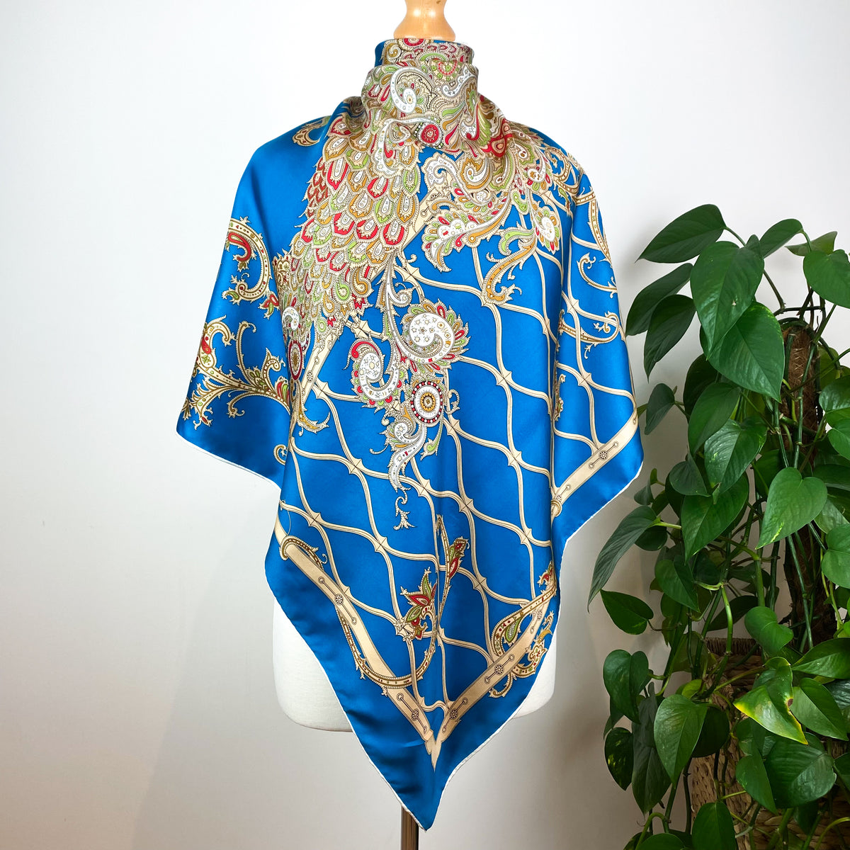 Pretty Joules Paisley Silk Scarf