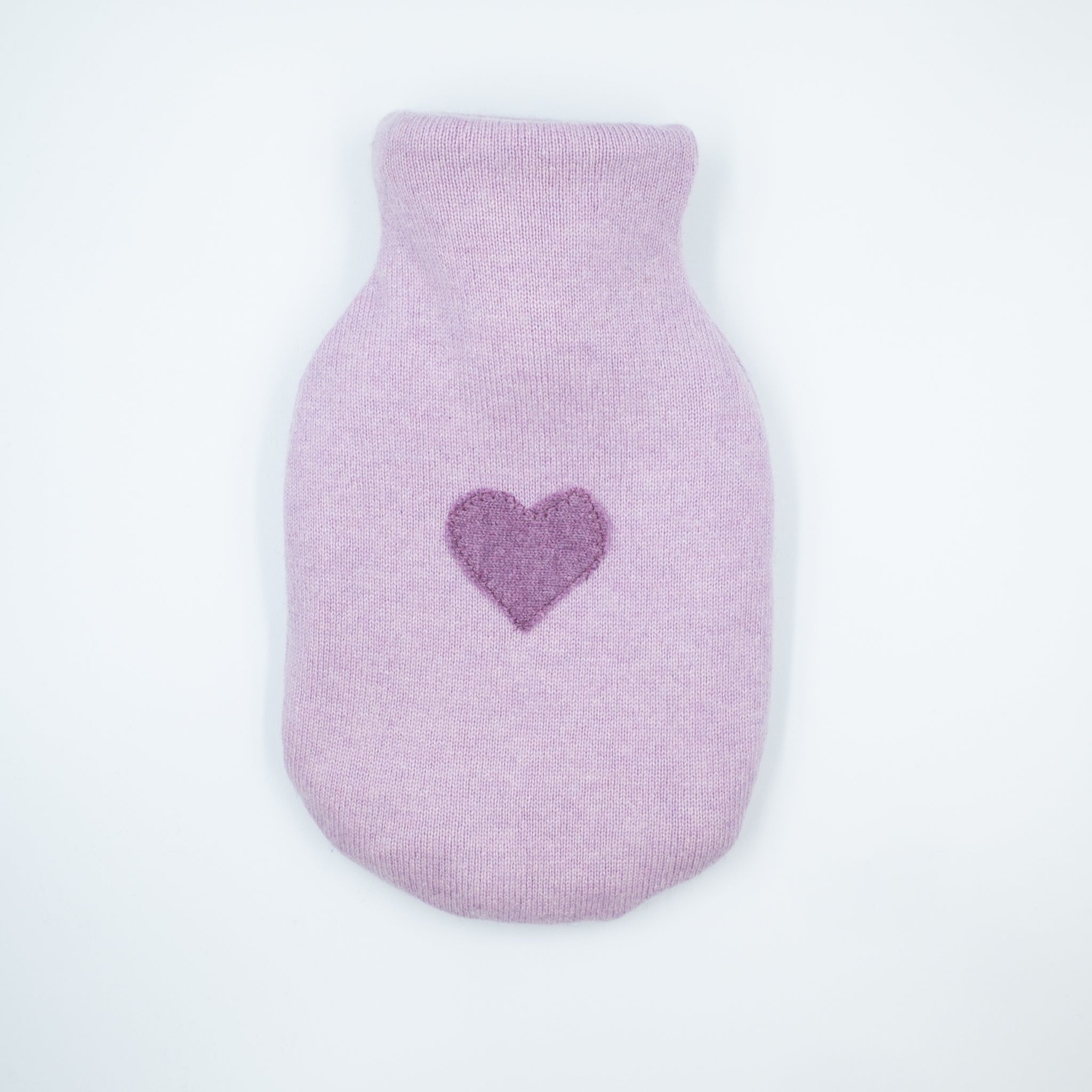 Mauve Purple Cashmere Small Hot Water Bottle