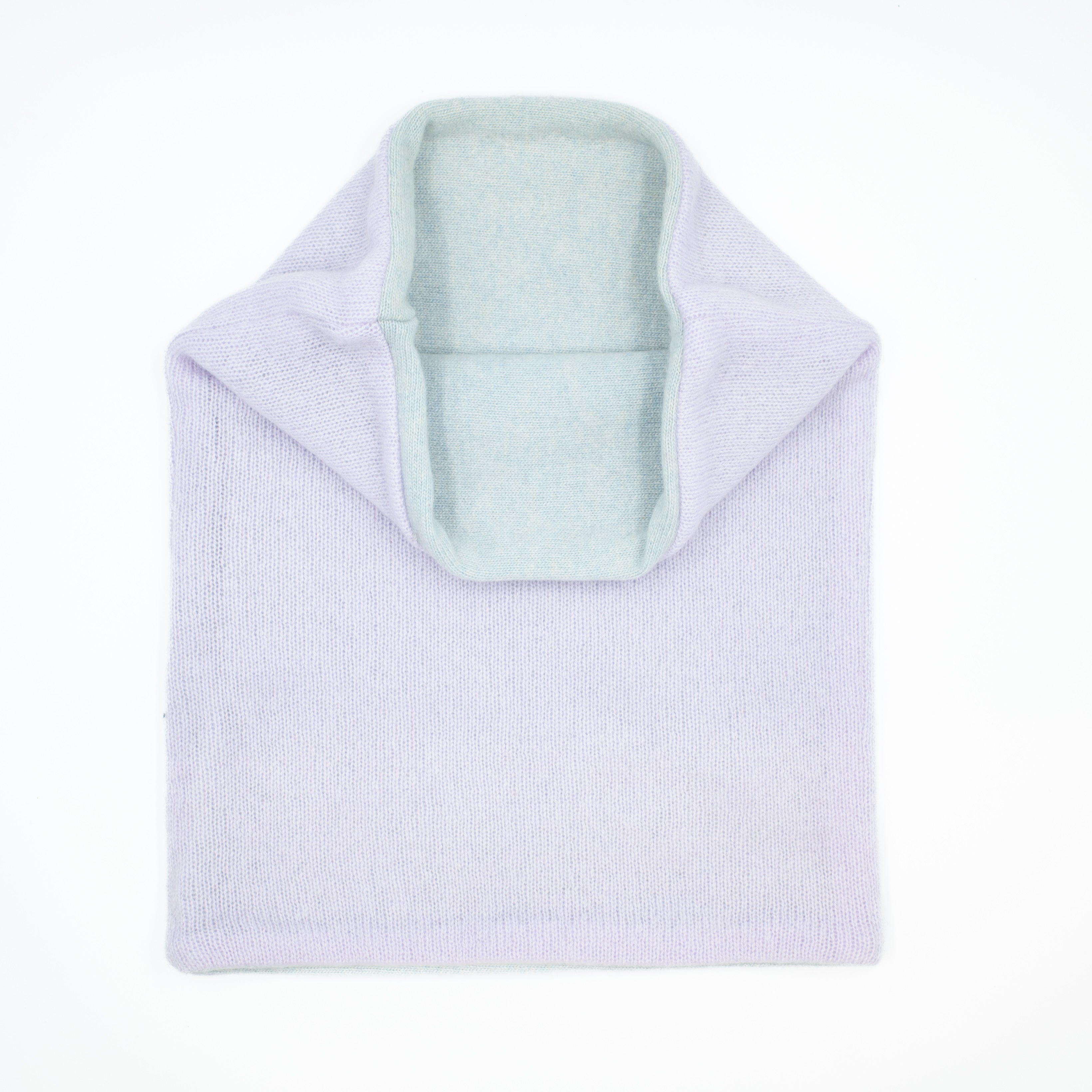 Lilac Purple and Baby Blue Double Layered Snood