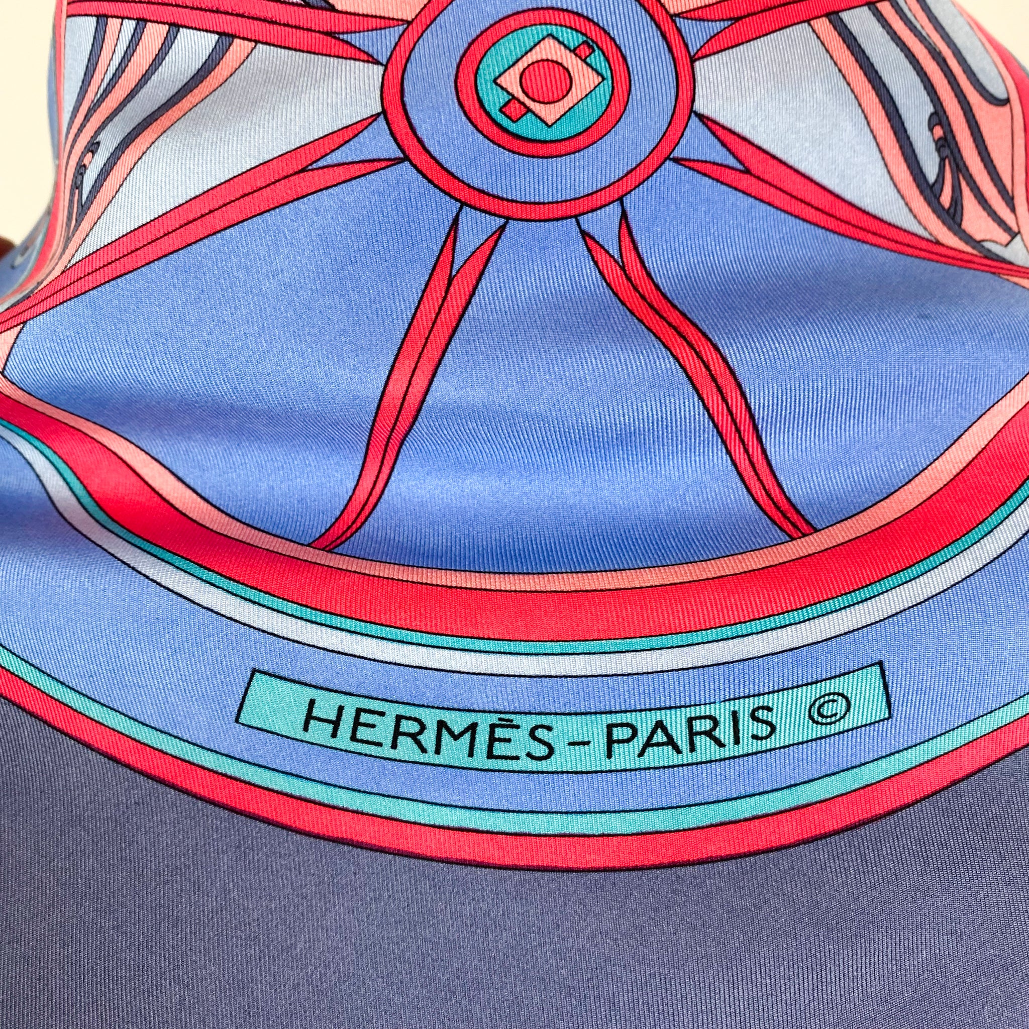 Boxed Hermes Washington’s Carriage 1978 Designer Silk Scarf