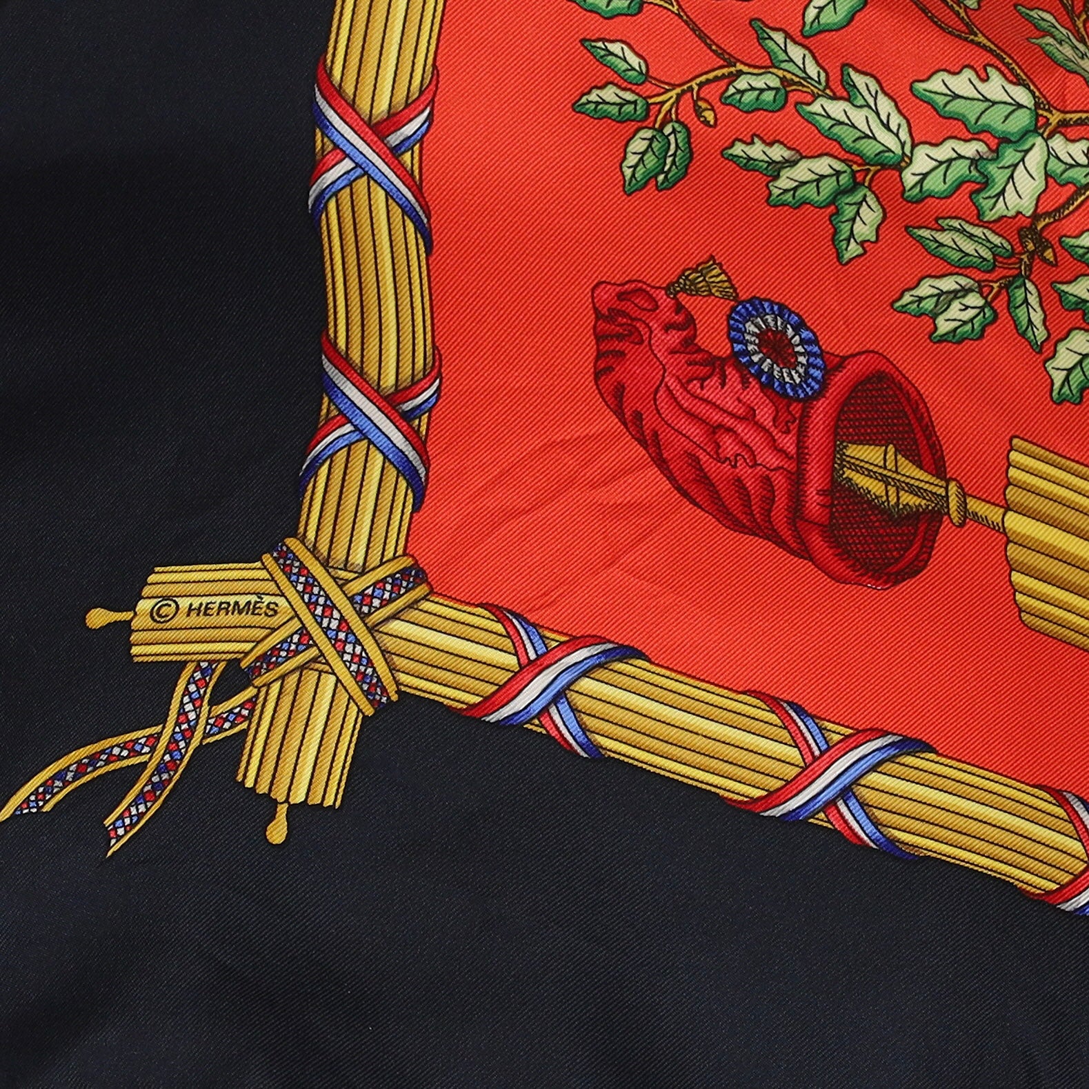 Hermès Égalité Franternité République Français Liberté  Silk Scarf