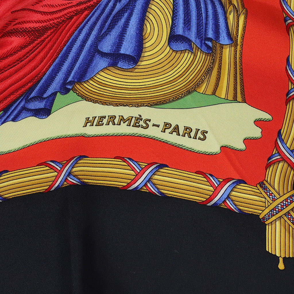 Hermès Égalité Franternité République Français Liberté  Silk Scarf