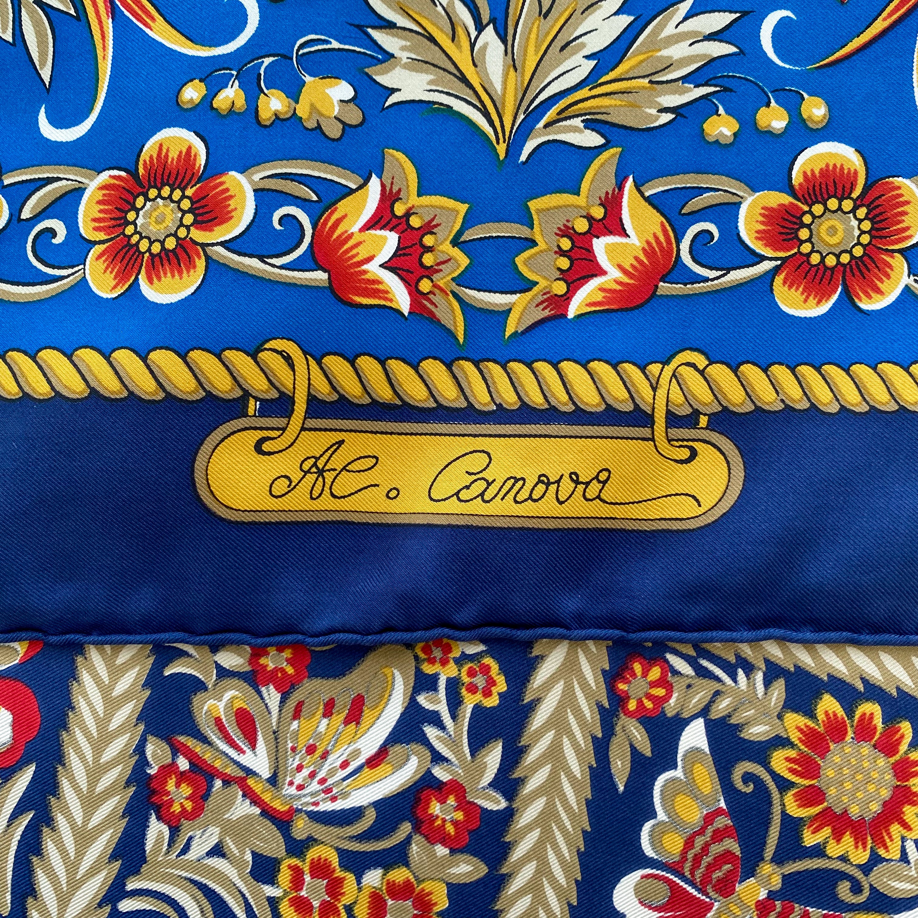 Immaculate Andre Claude Canova Silk Scarf