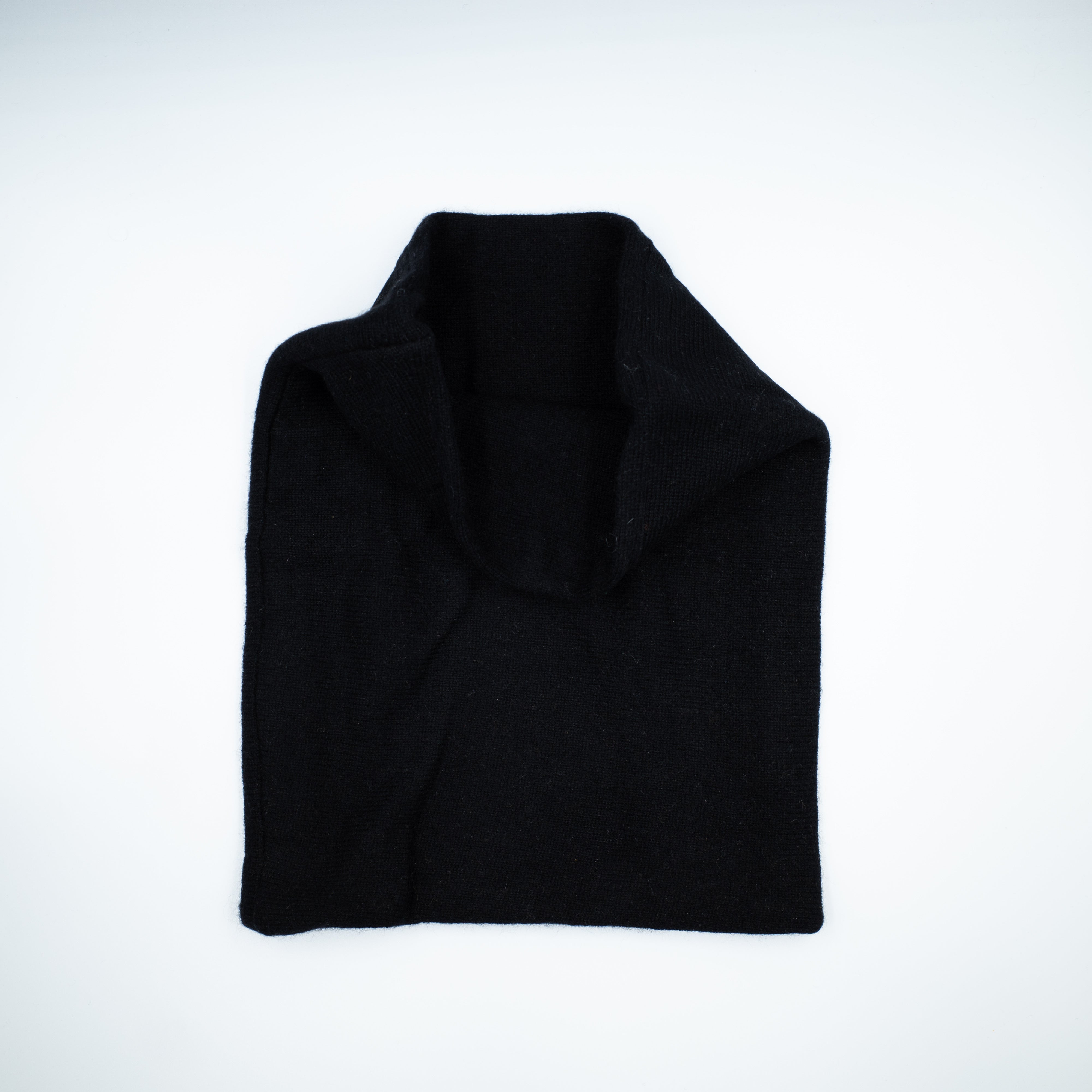 Men’s Black Luxury Double Layered Snood