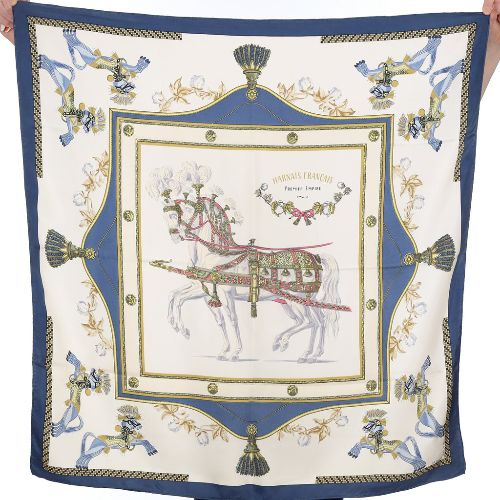 Hermès Harnais Français Silk Scarf Quite Rare