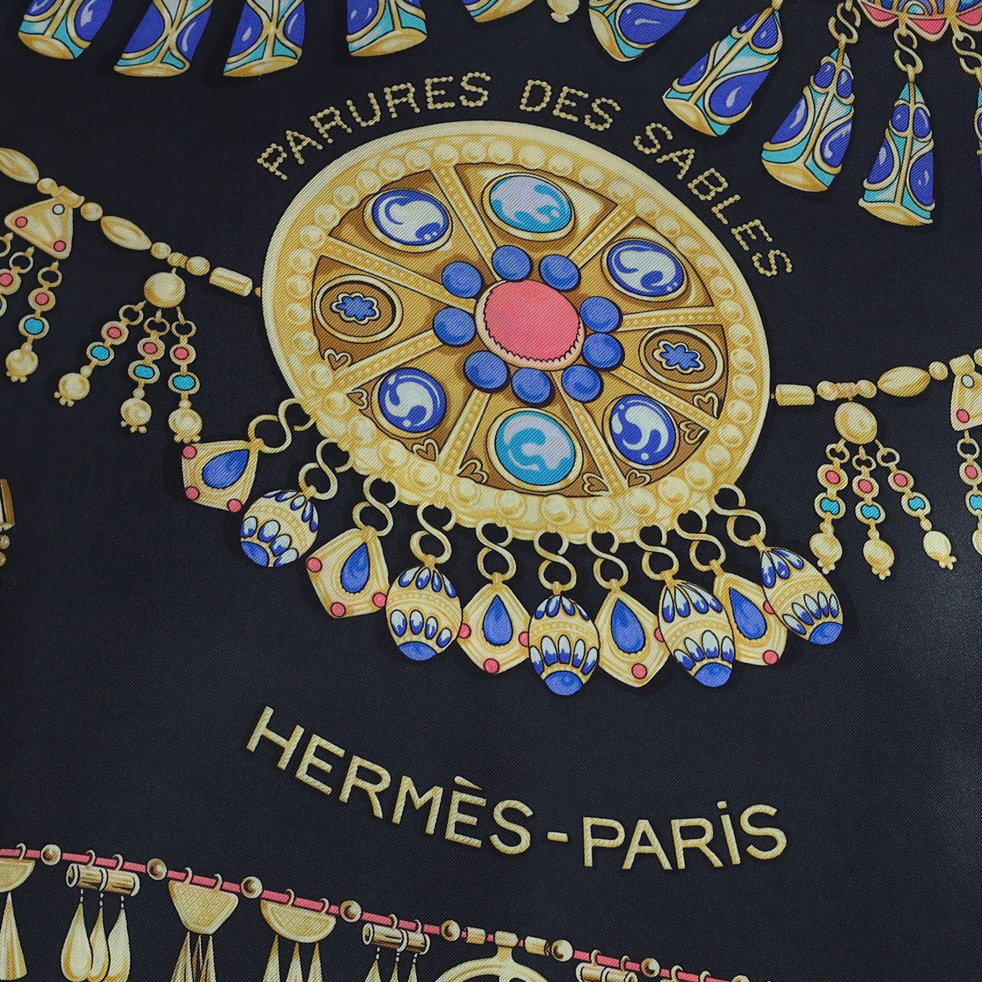Hermès Parures des Sables Silk Scarf