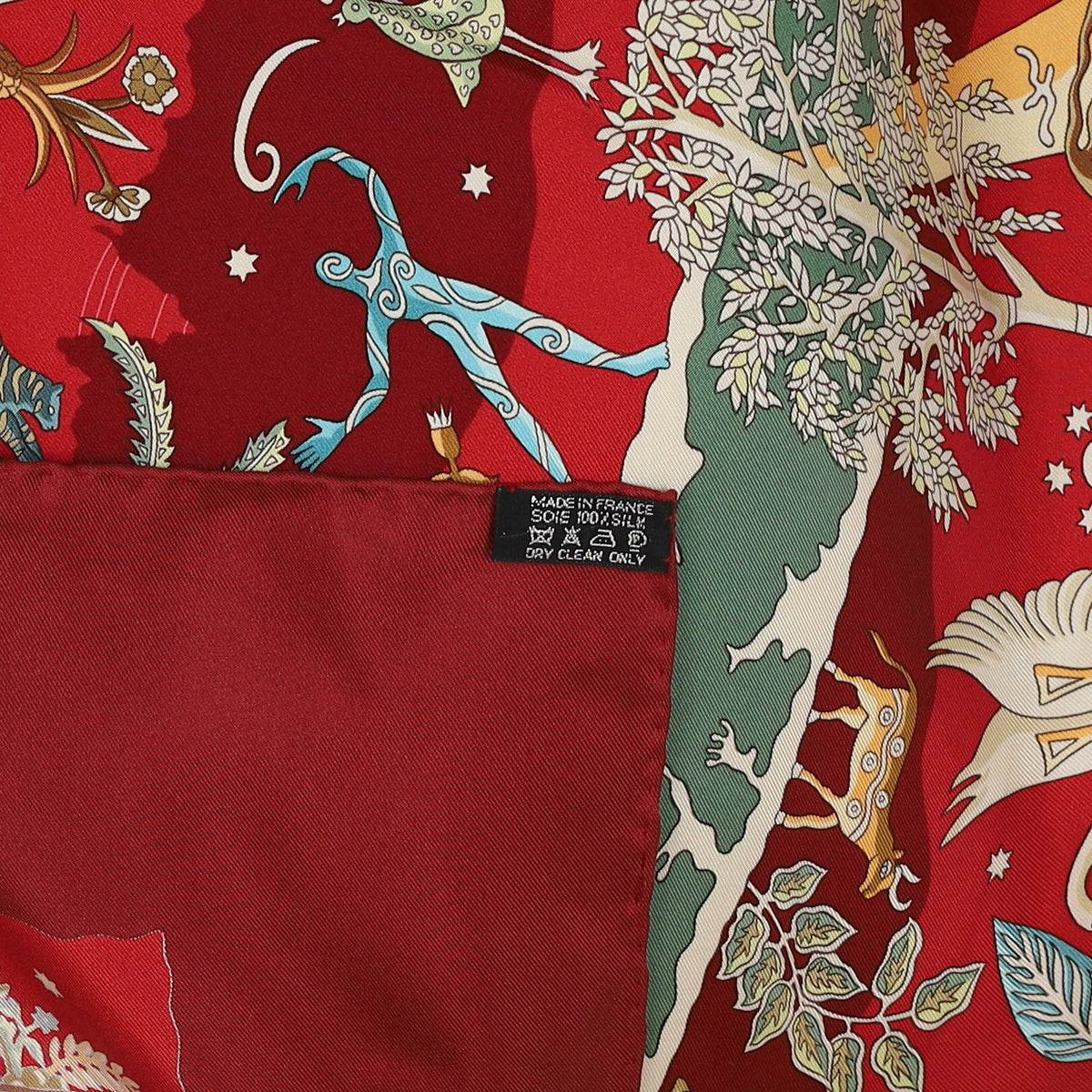 Pristine Hermès Rives Fertiles Silk Scarf