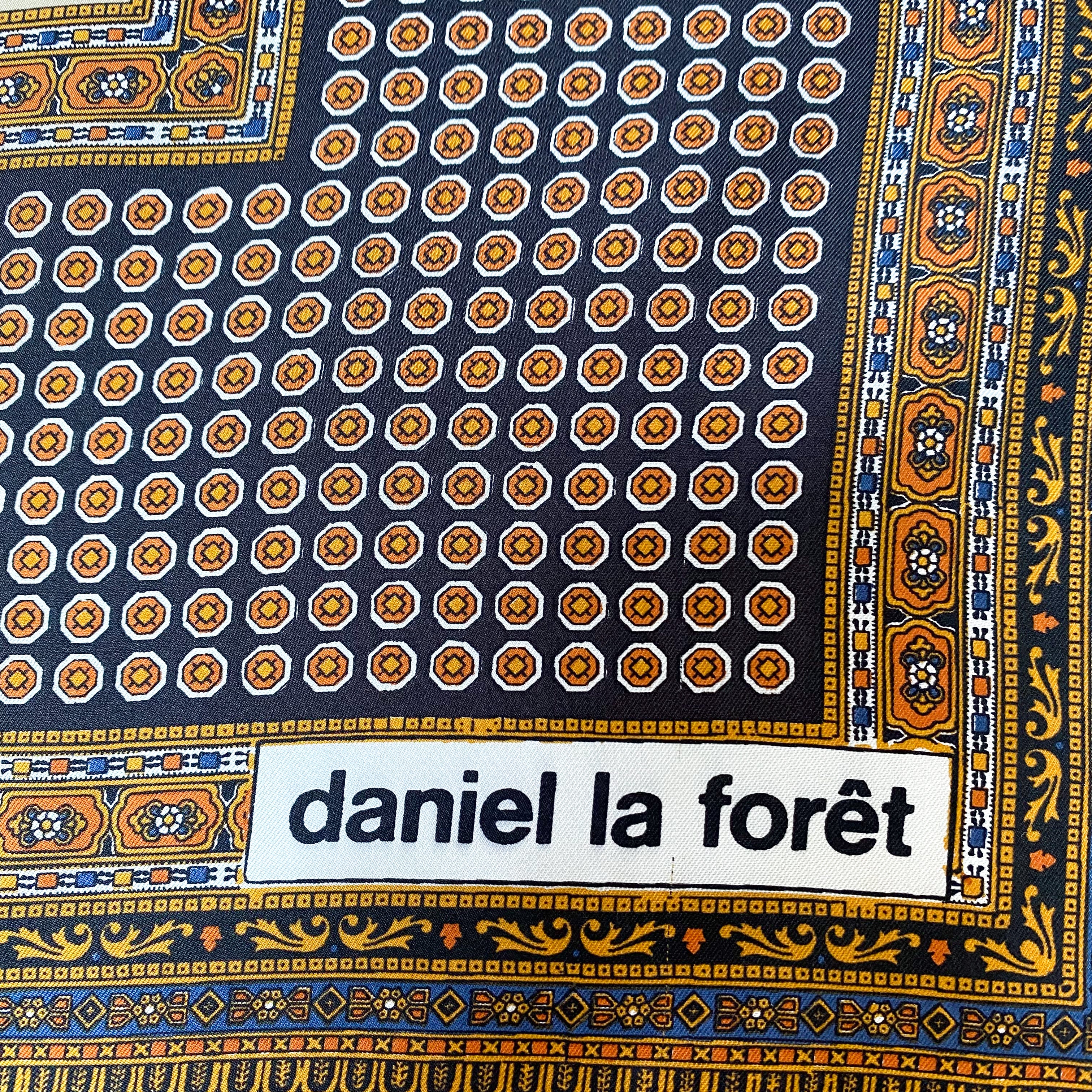Vintage Daniel La Forêt Silk Scarf