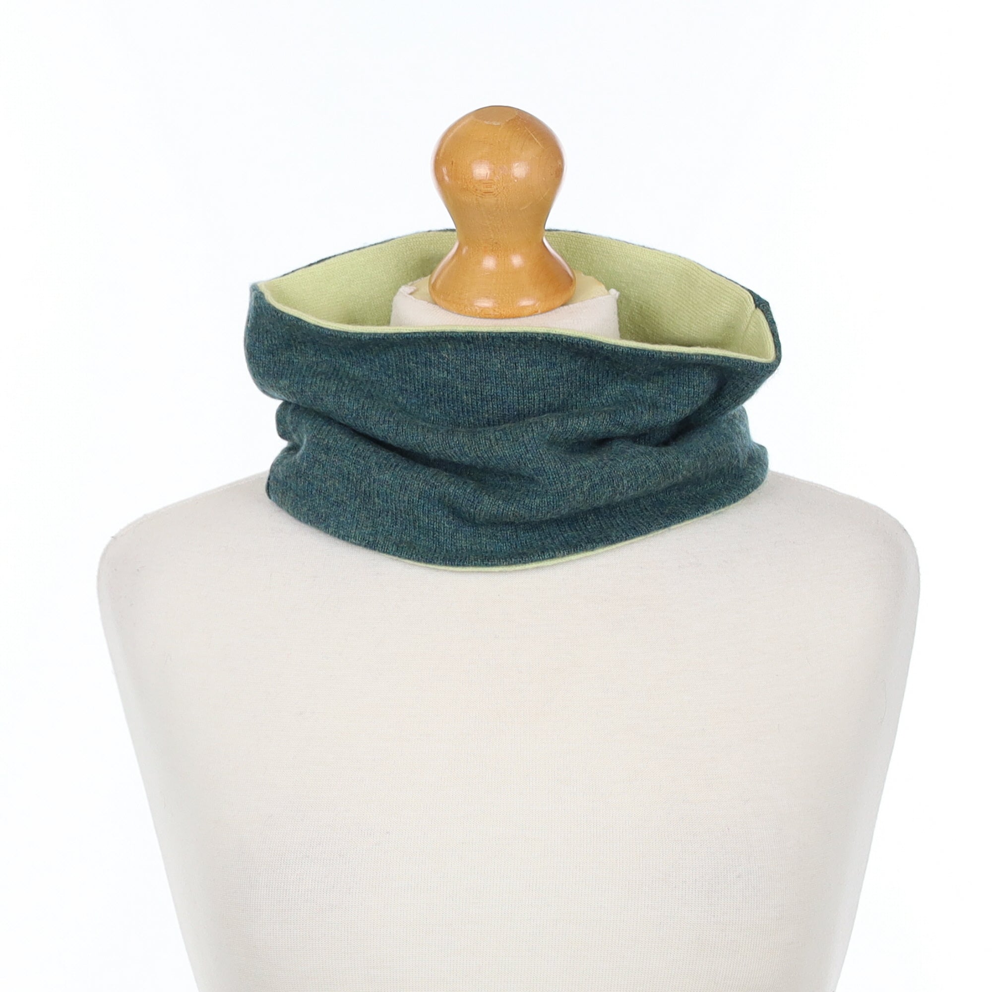 Spruce Green and Soft Lime Neck Warmer