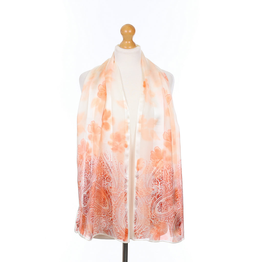 Brand New Jammers & Leufgen Ciral and Cream Silk Scarf