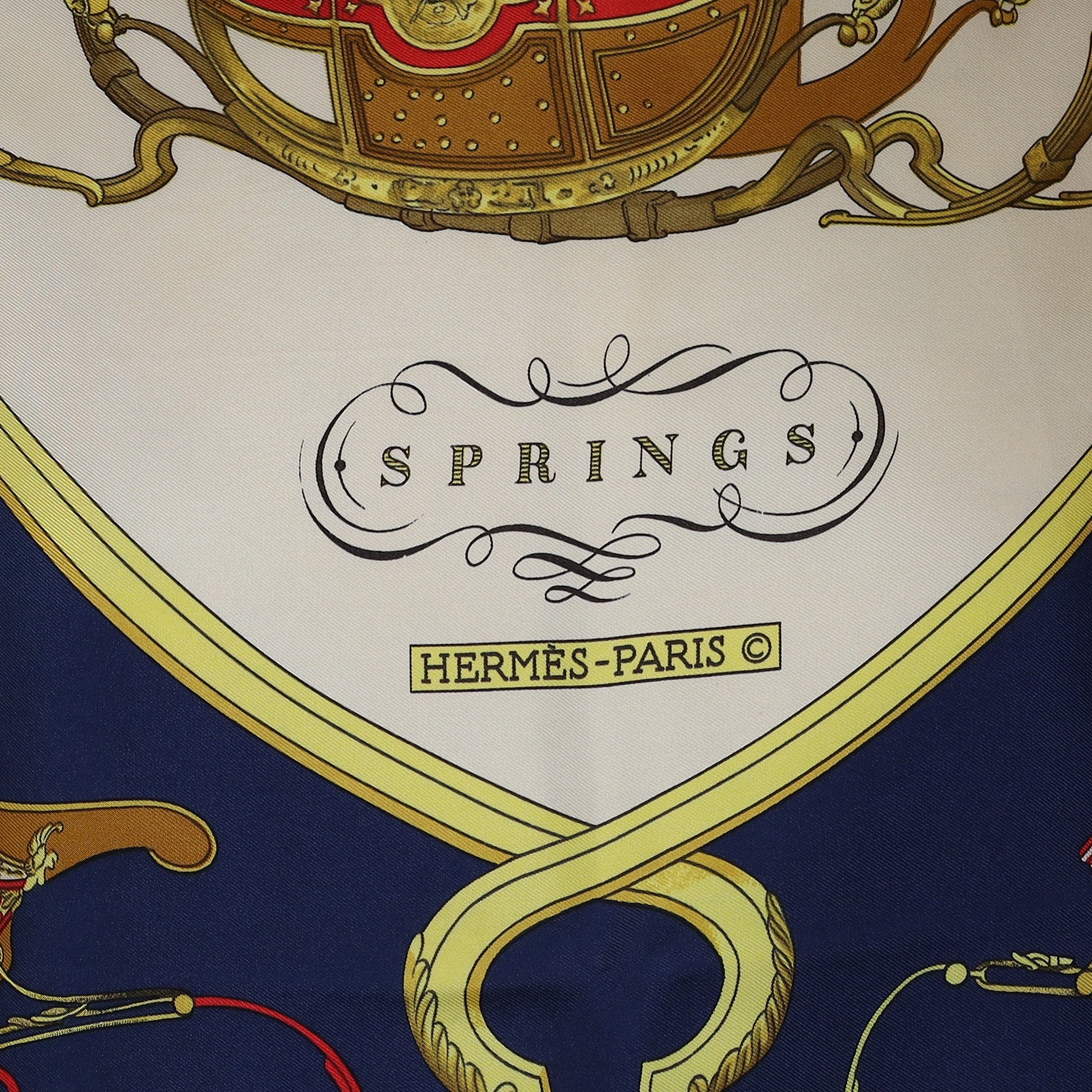Hermès Springs Silk Scarf
