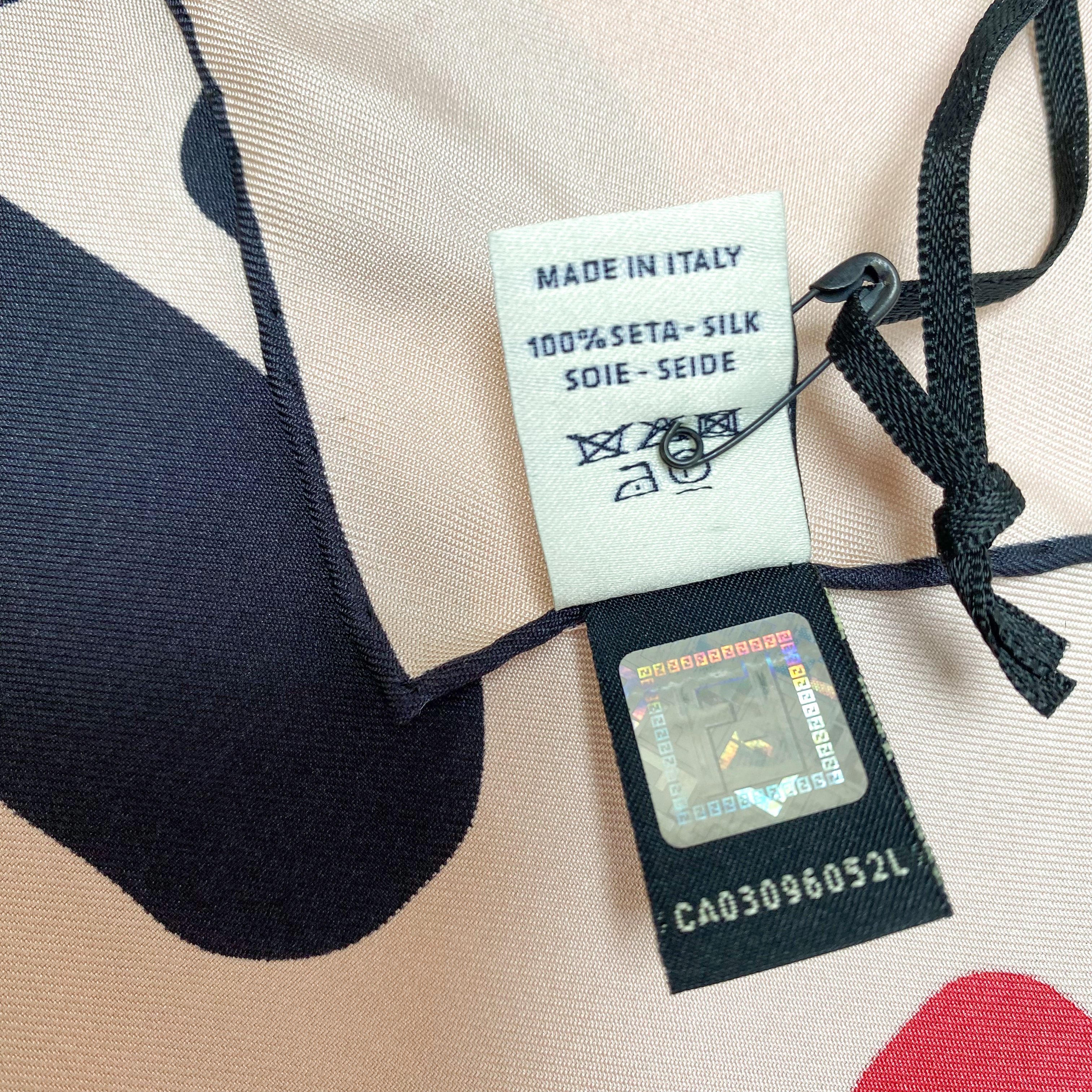 Brand New Boxed Fendi Designer Silk Scarf