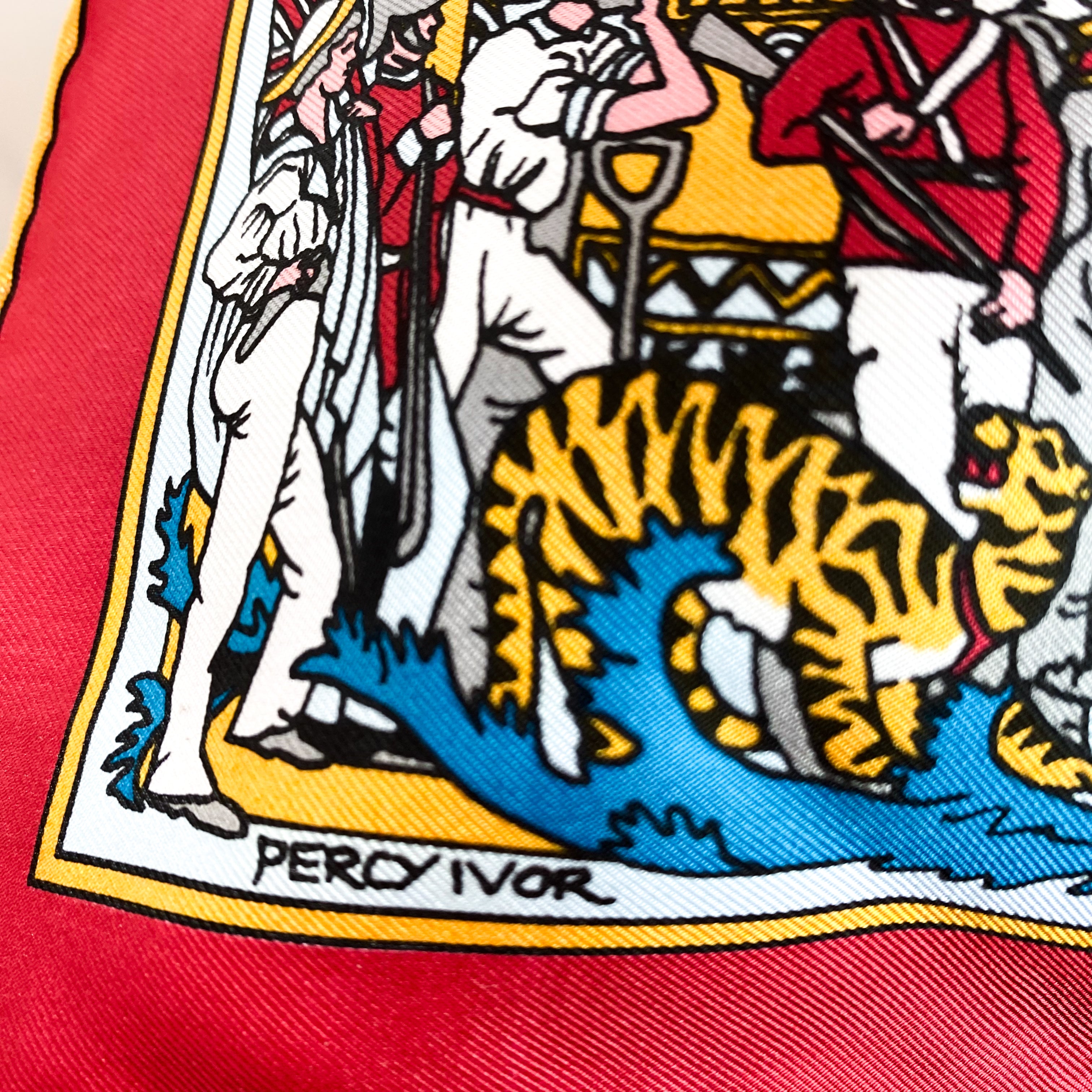 Brand New Percy Ivor Silk Scarf