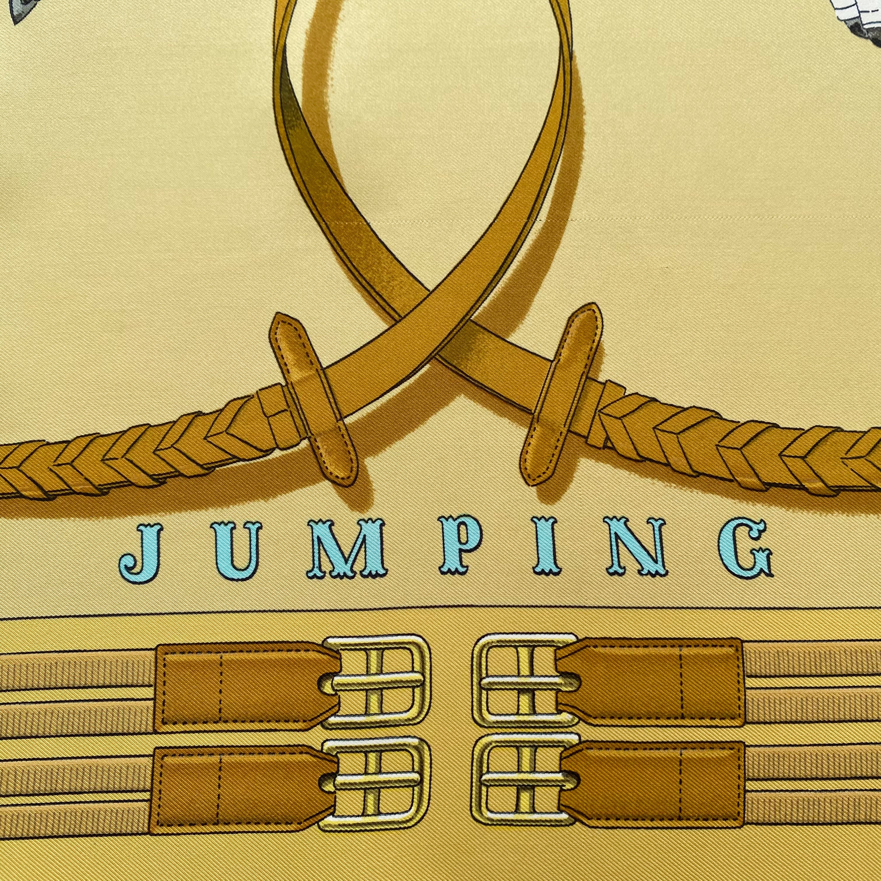 Boxed Hermès Jumping Silk Scarf