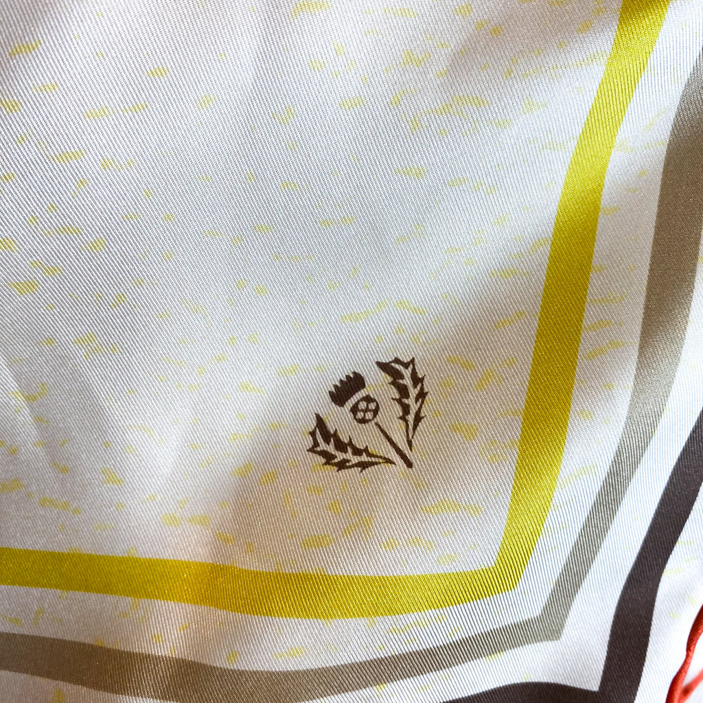 Fraas Abstract Vintage Silk Scarf