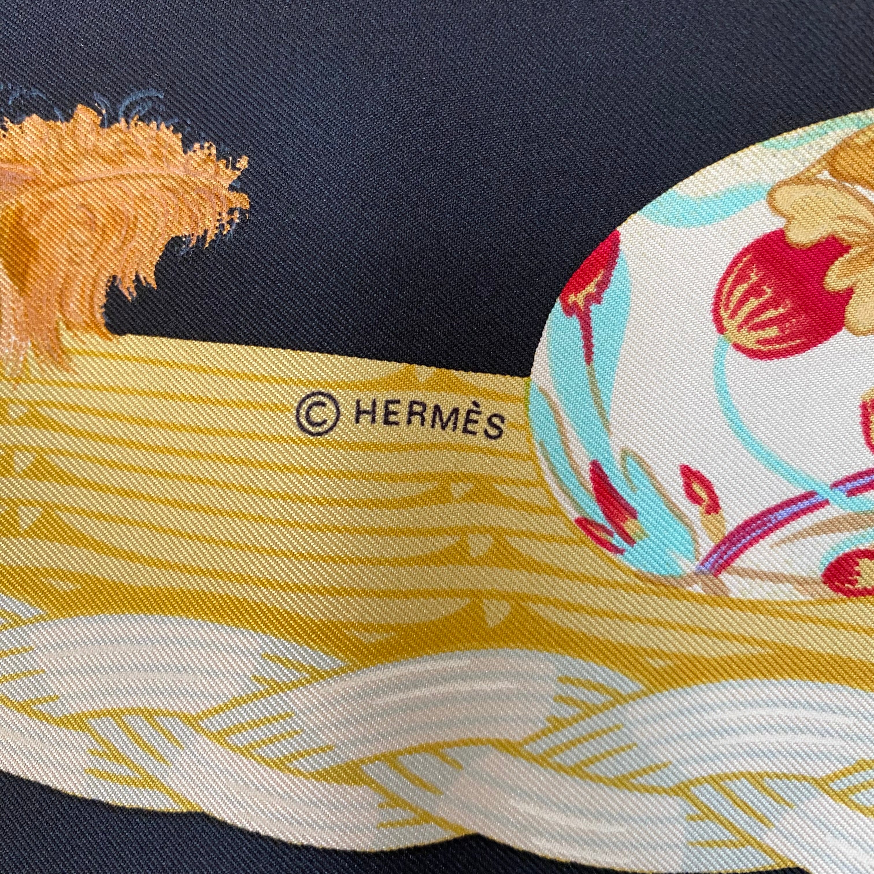 Hermès Couvée d’ Hermés Silk Scarf