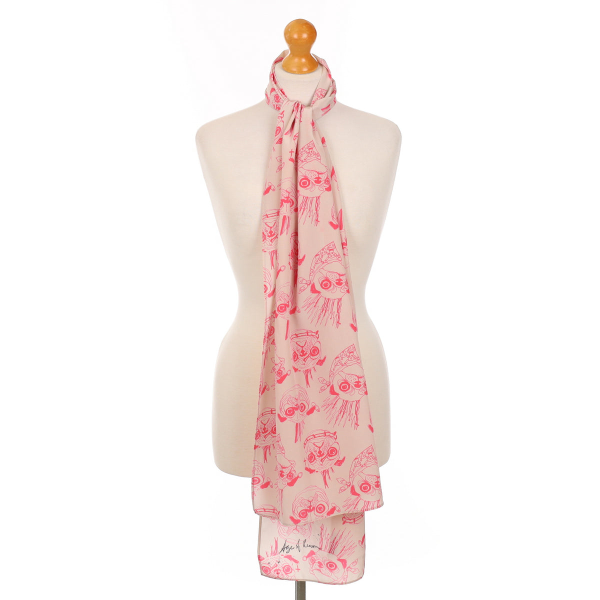 Age of Reason Bulldog Silk Scarf