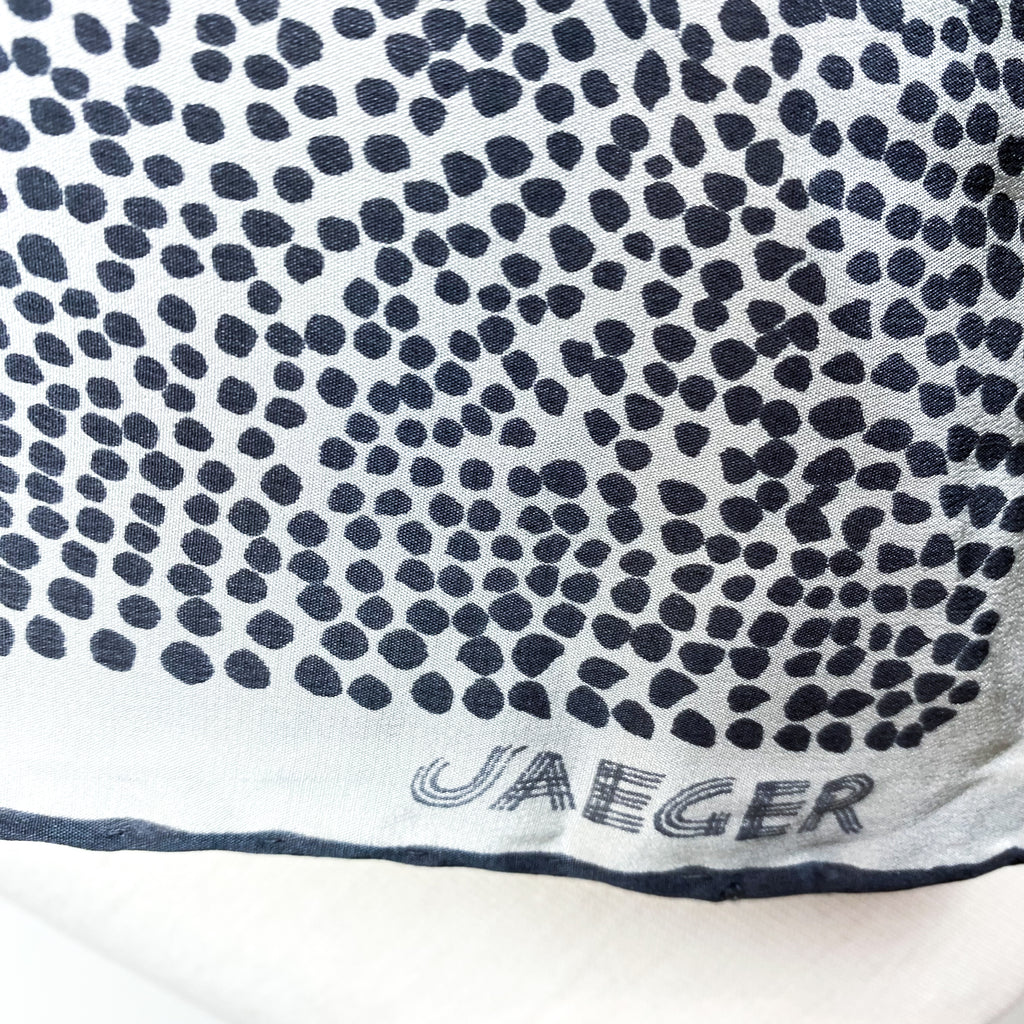 1980s Jaeger Vintage Silk Scarf