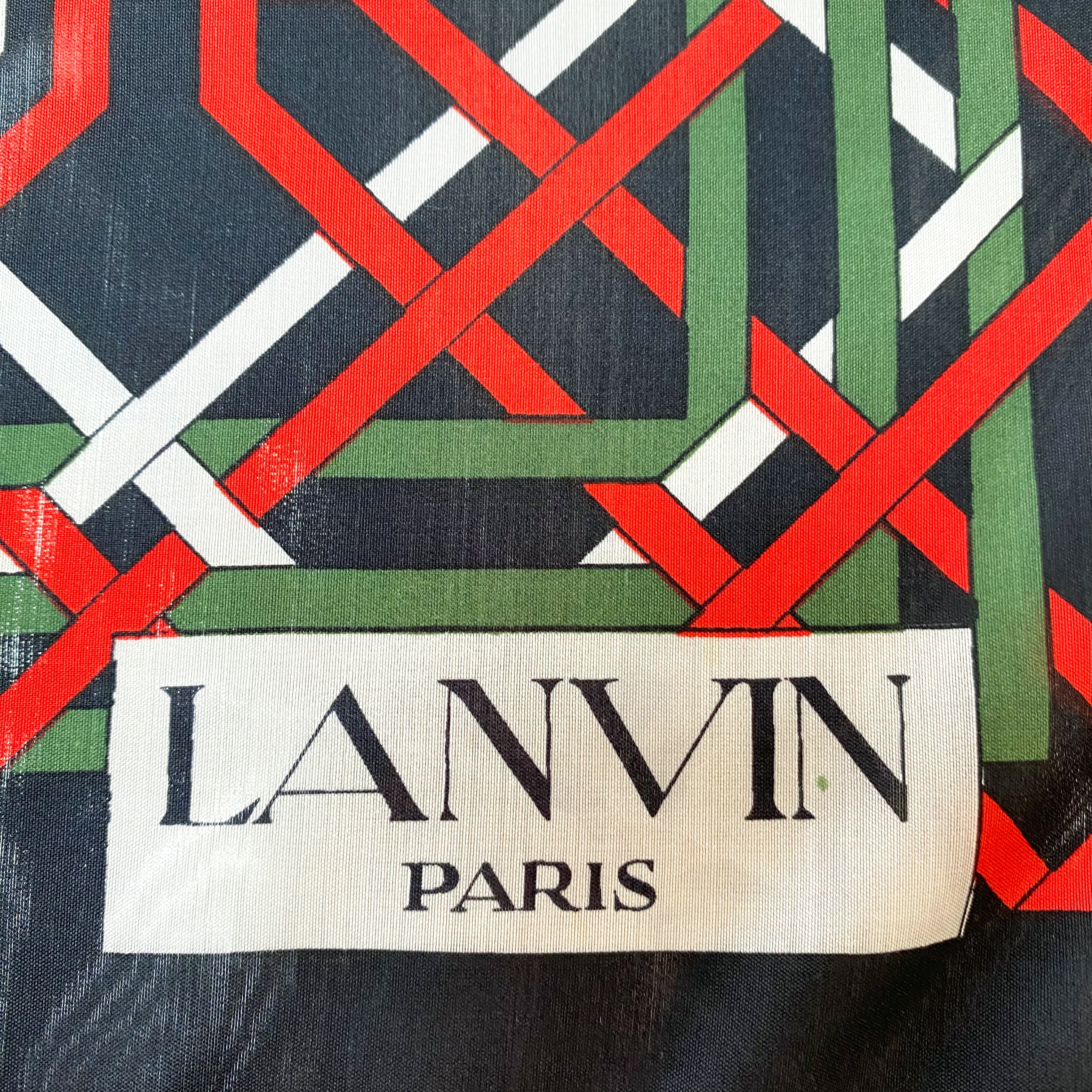 Brand New Lanvin French Designer Silk Scarf
