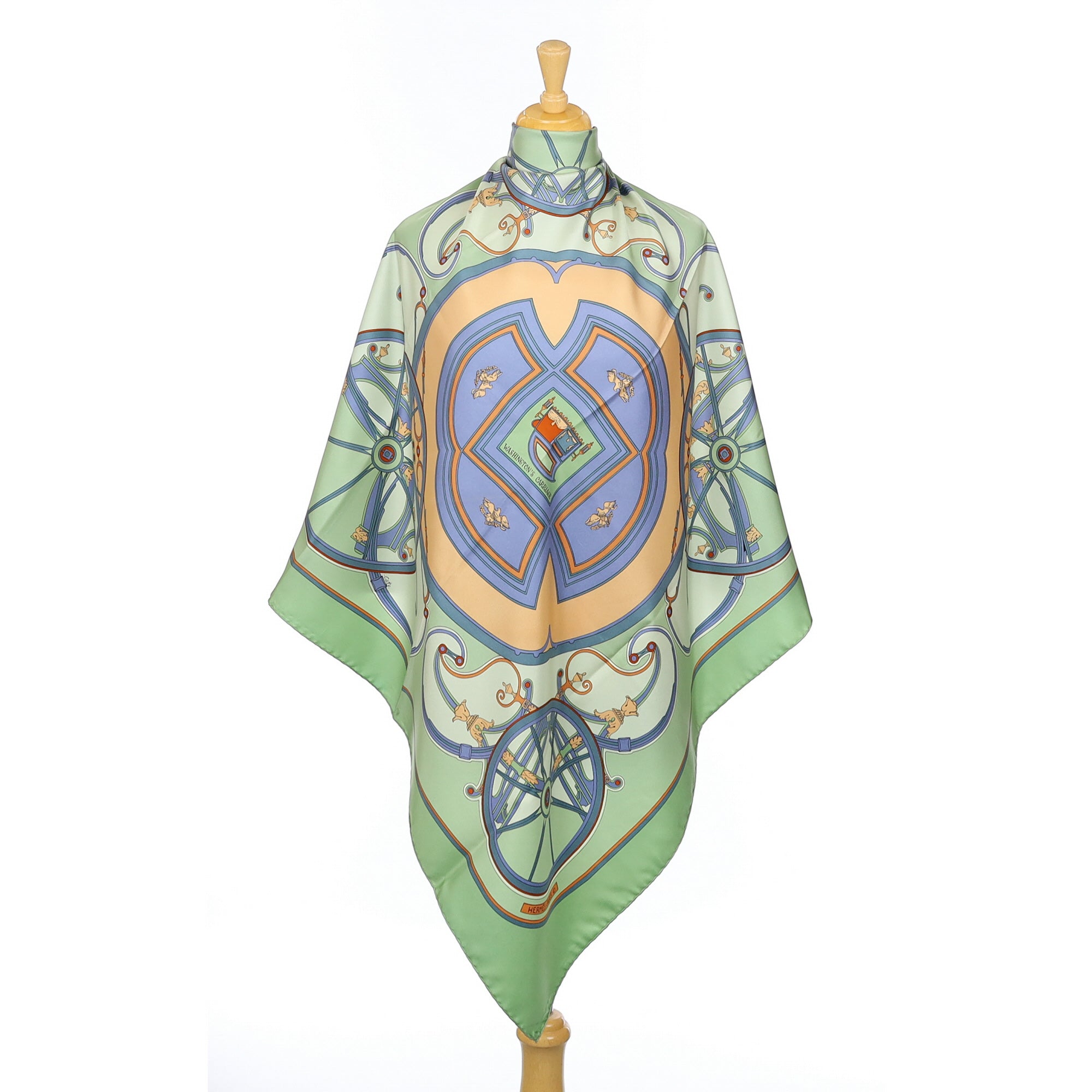 Hermès Washington’s Carriage Silk Scarf