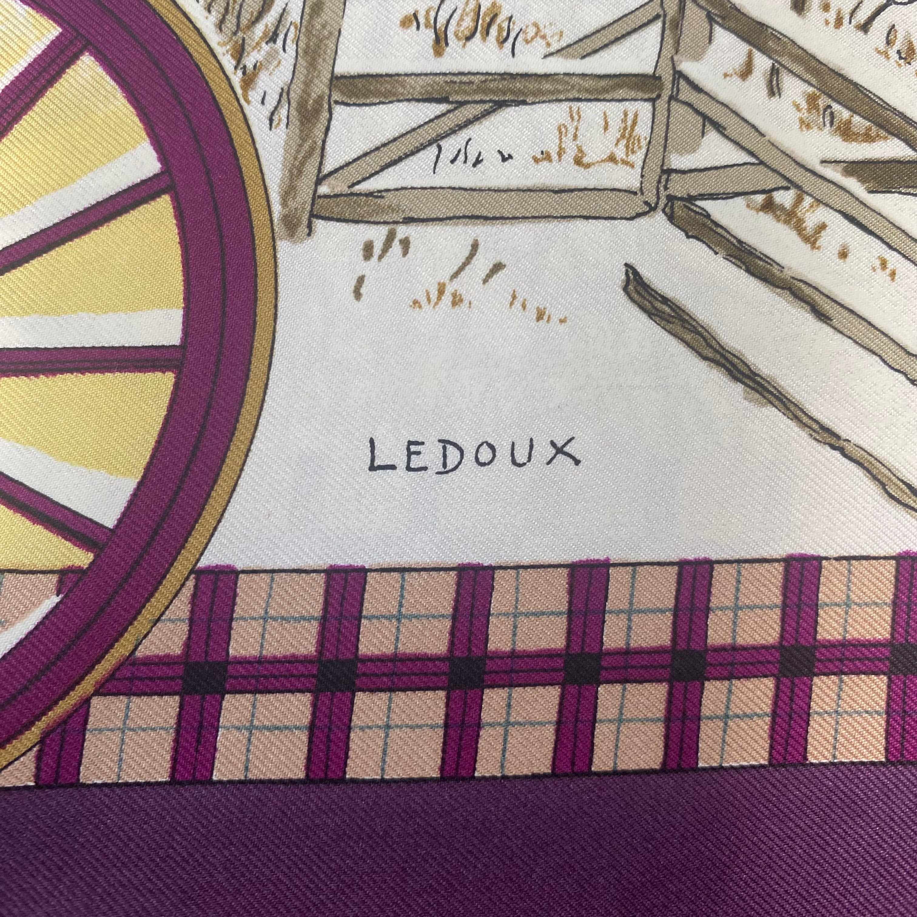 Hermès L’hiver En Poste Silk Scarf