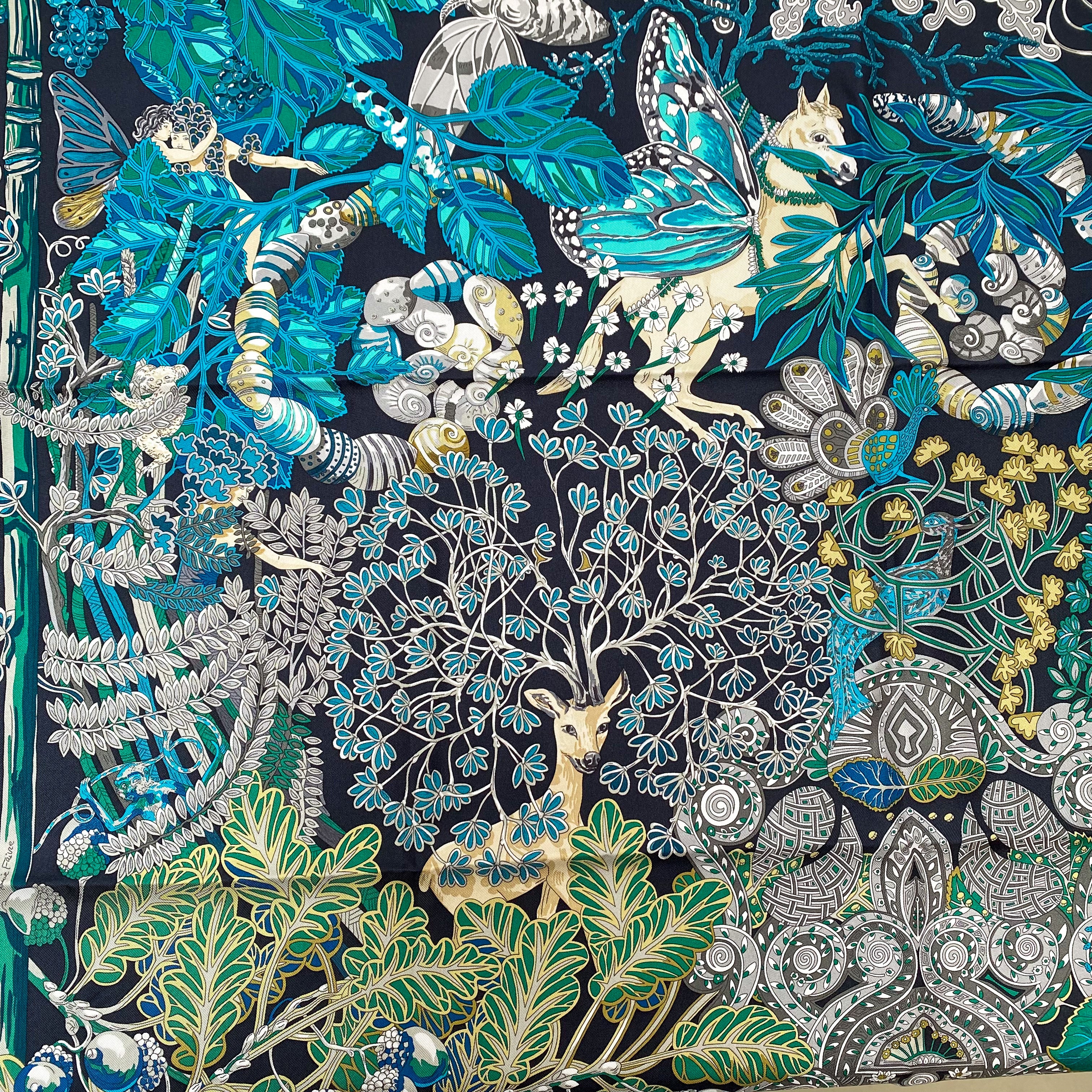 Brand New Boxed Hermes Mythes et Metamorphoses Silk Scarf