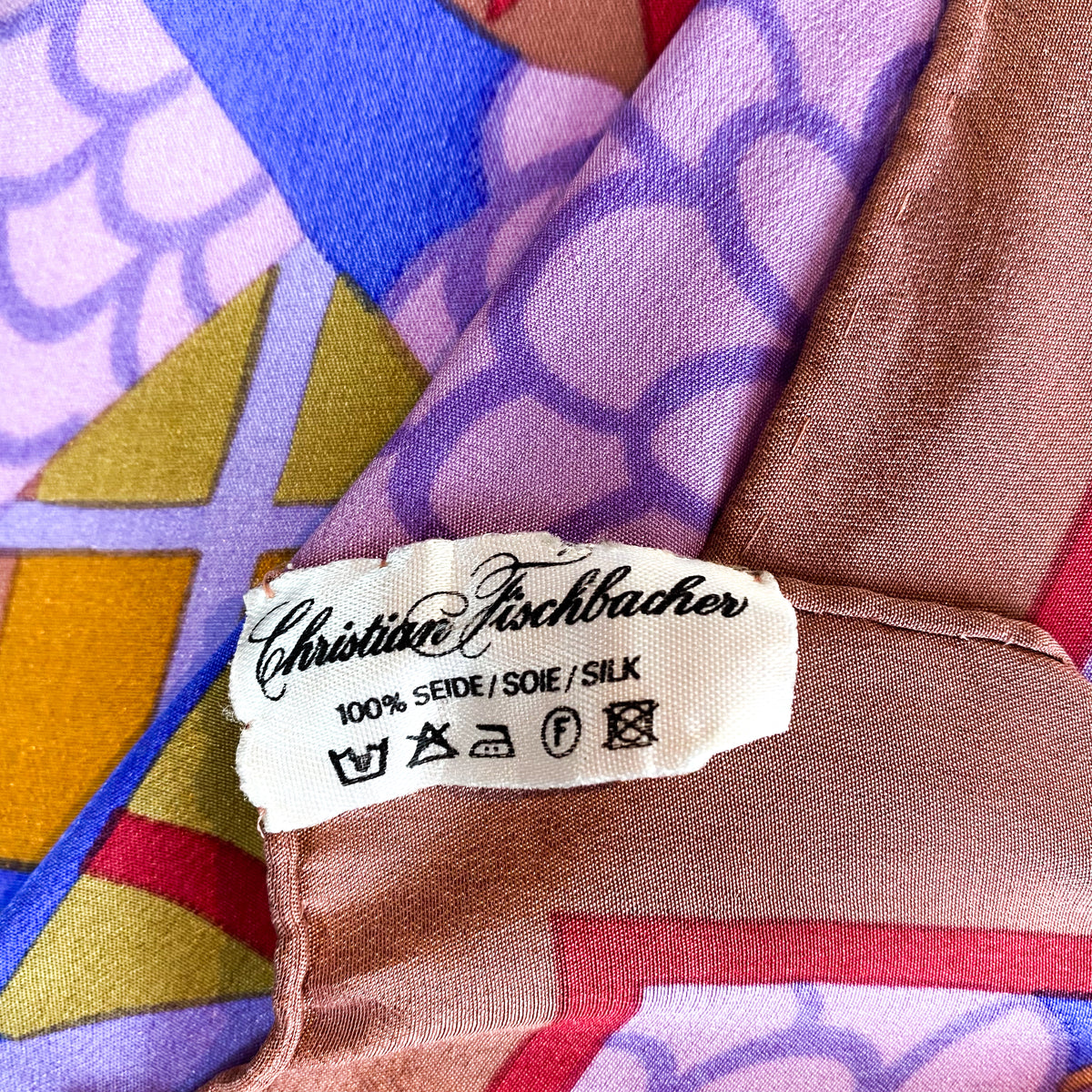 Christian Fischbacher Vintage Silk Scarf