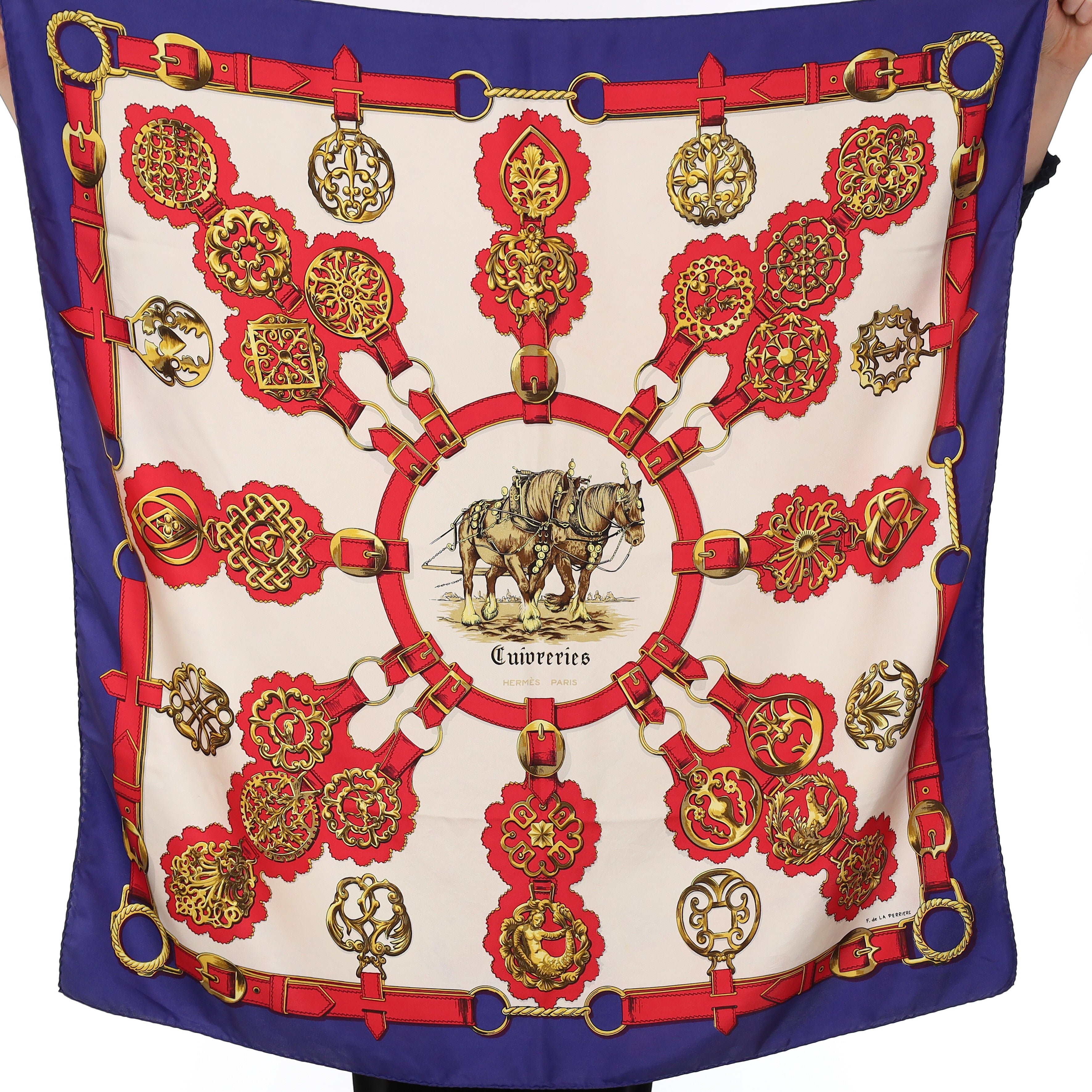 Hermès Cuiveeries Silk Scarf