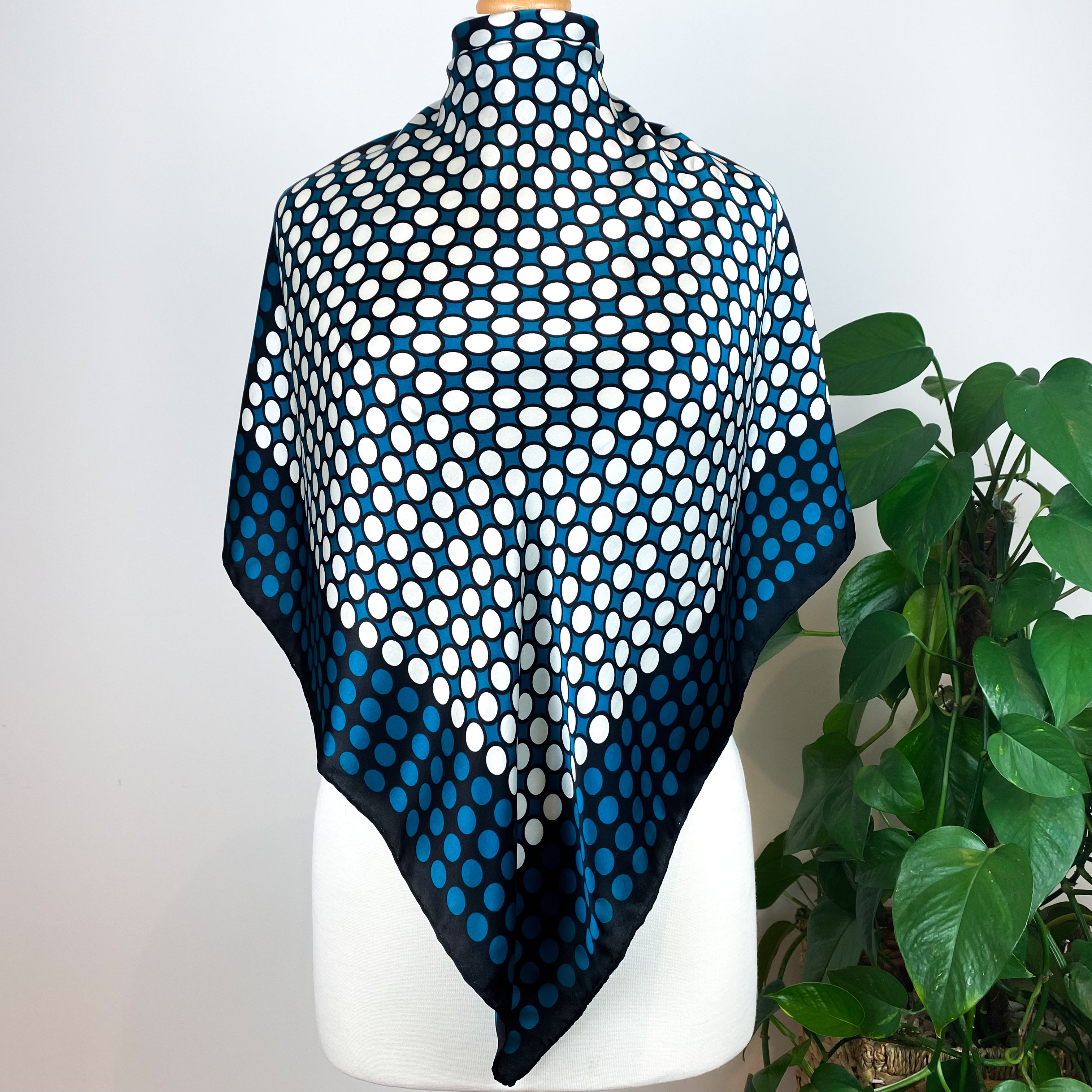Contemporary Spotted Silk Scarf