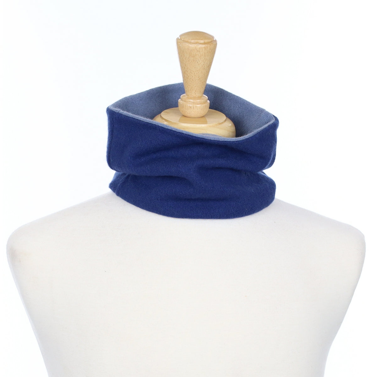 French Navy and Dusky Blue Neck Warmer