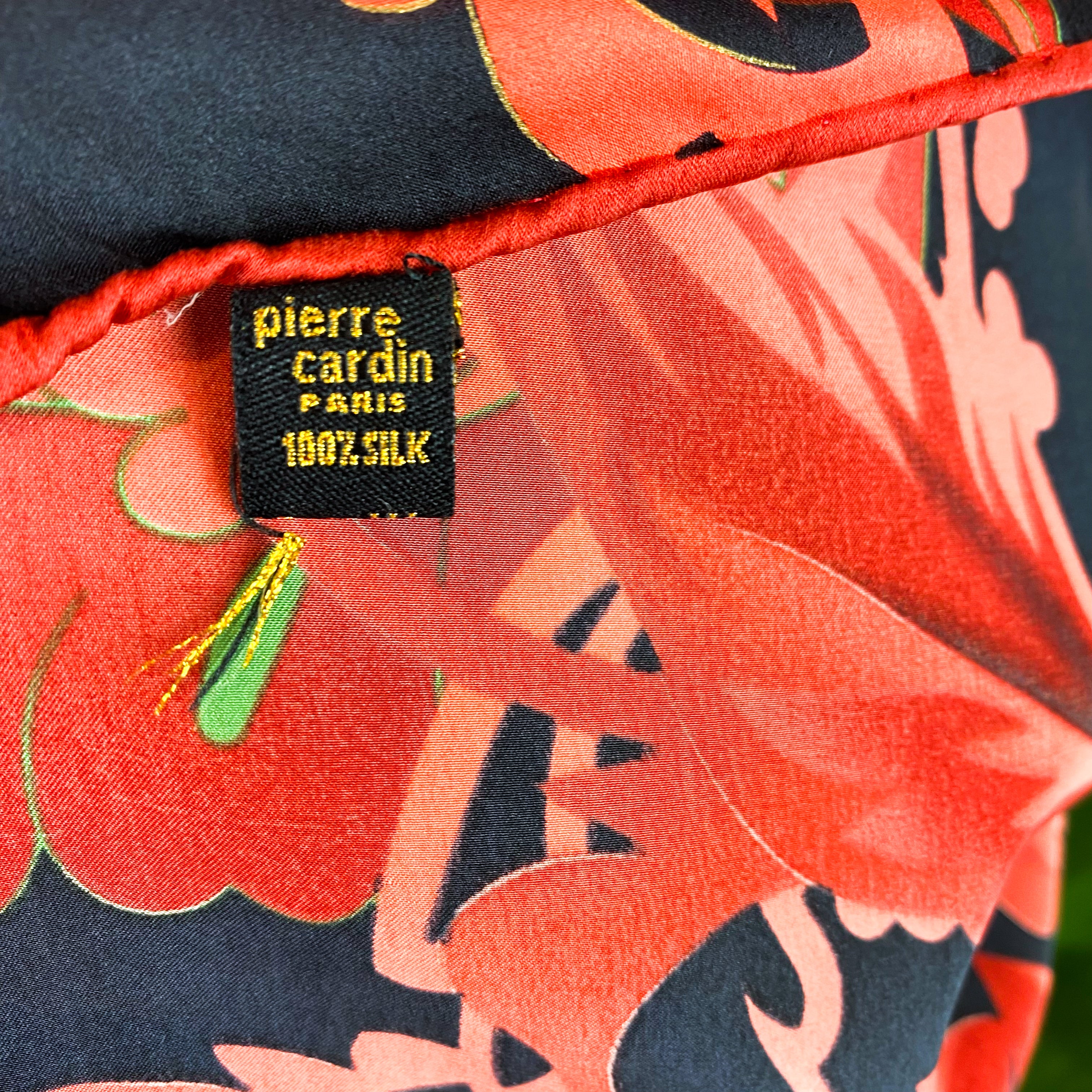 Stunning Pierre Cardin Vintage Silk Scarf