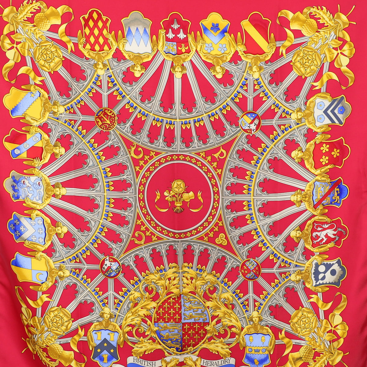 Hermès British Heraldry Silk Scarf