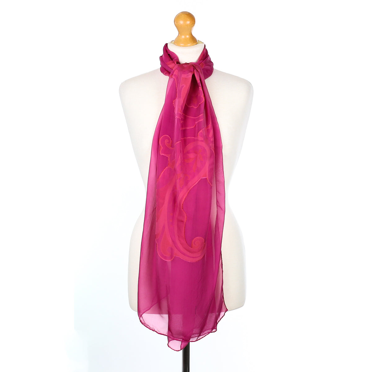 Etro Pink Chiffon Silk Scarf
