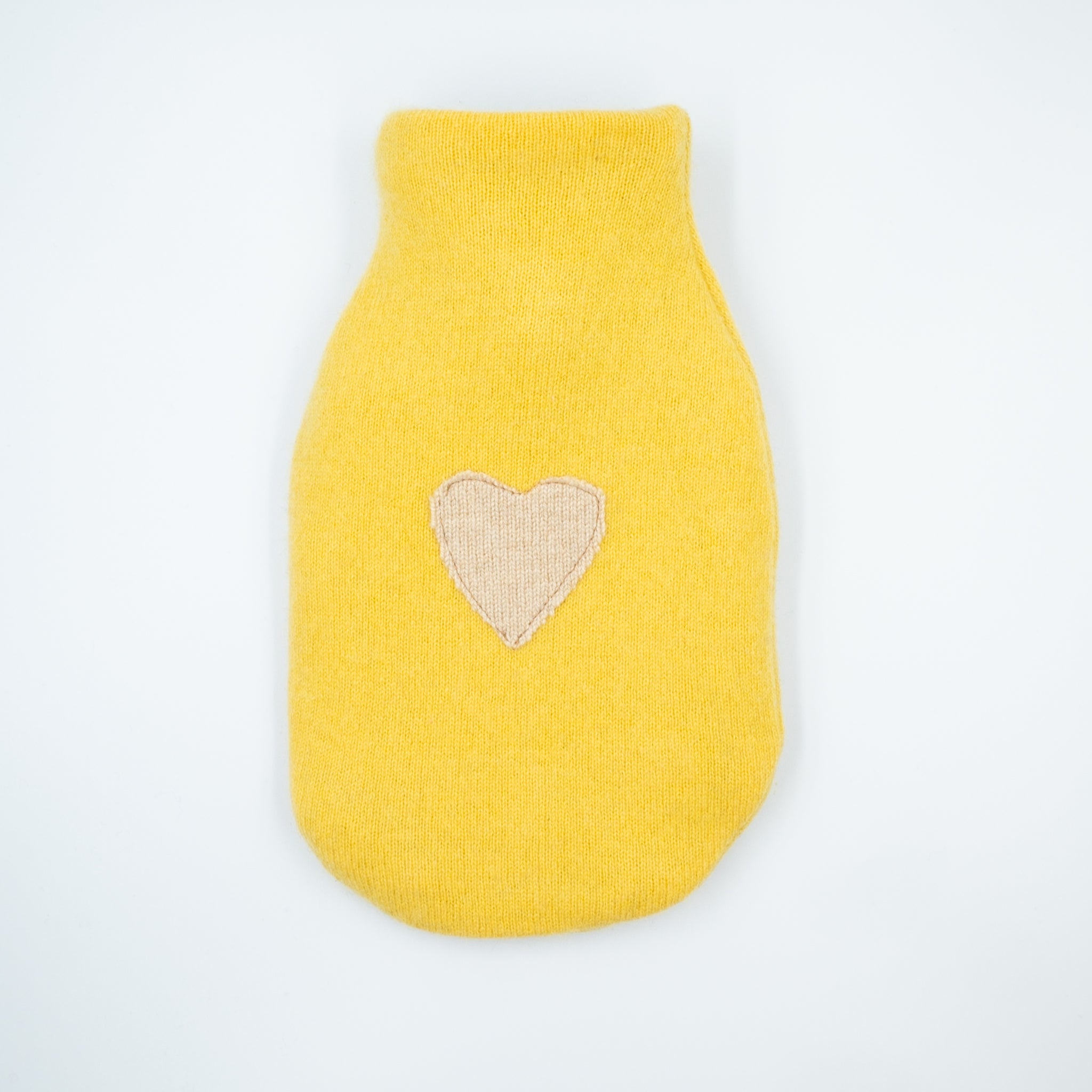 Mustard Cashmere Small Hot Water Bottle