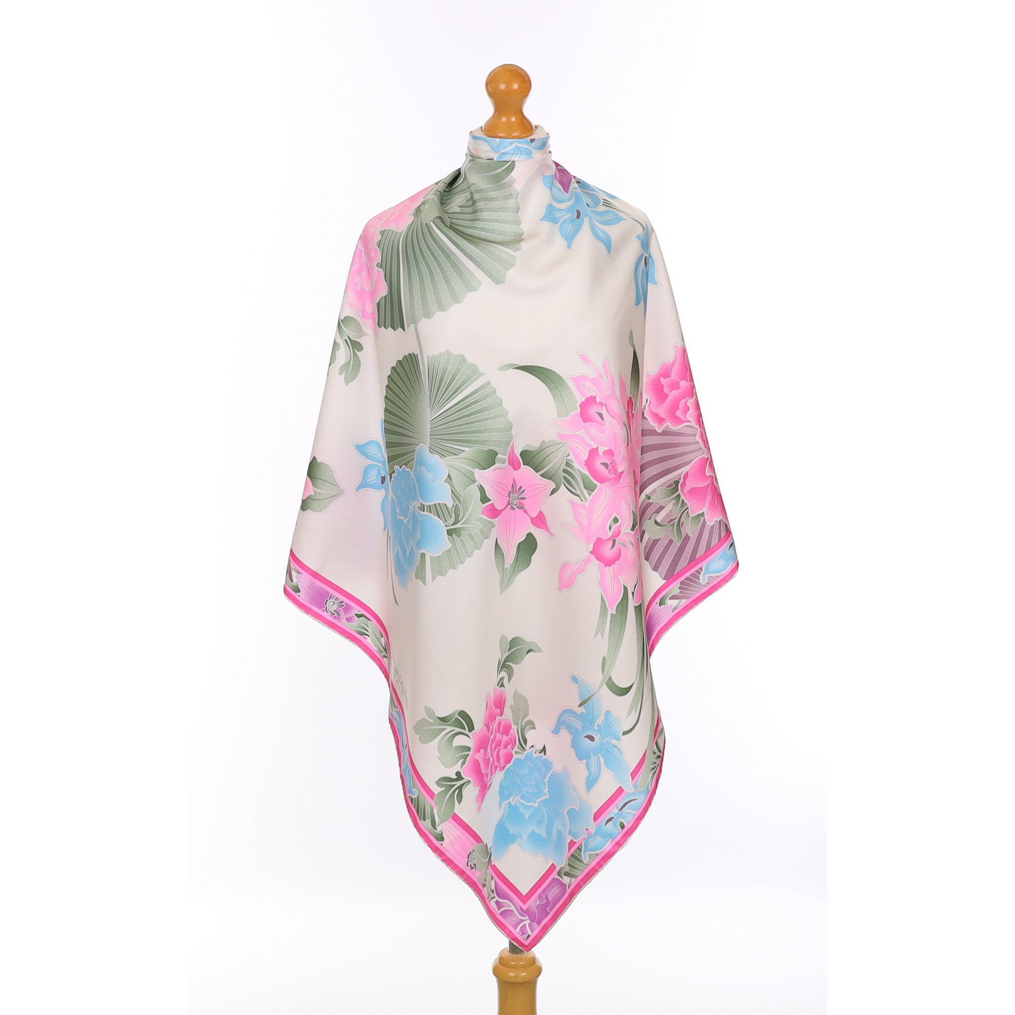 Brand New Leonard Floral Silk Scarf